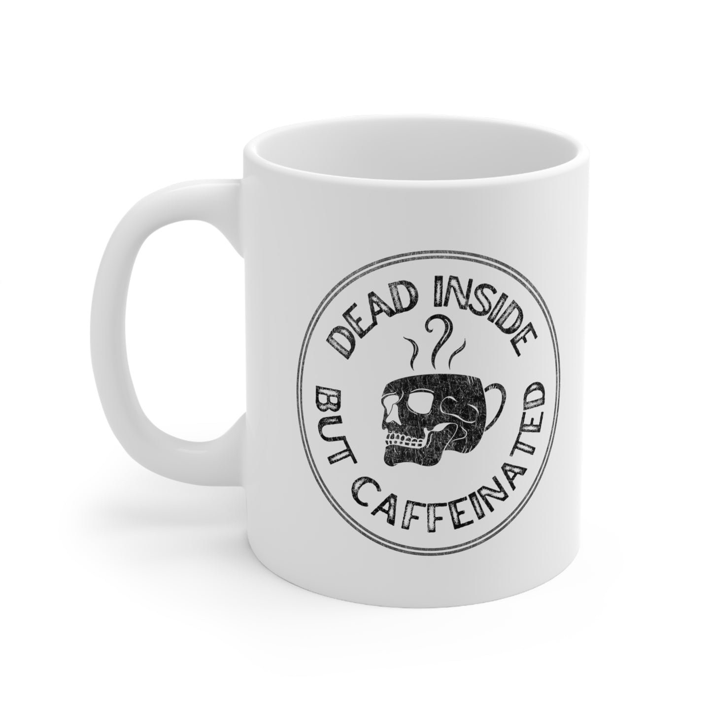 Dead Inside But Caffeinated Mug, Dead Inside Mug, Coffee Skeleton Mug, Dead Inside Skeleton Mug, Dead but Caffeinated Mug, Funny skeleton