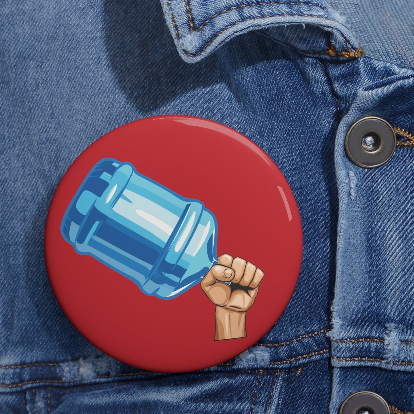 Water Jug Pin Button Bonks of Justice Pin Jug of Justice Pinback Button Revolution Button Pin First Amendment College Protests