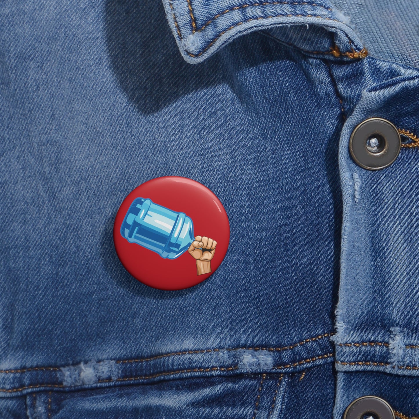 Water Jug Pin Button Bonks of Justice Pin Jug of Justice Pinback Button Revolution Button Pin First Amendment College Protests