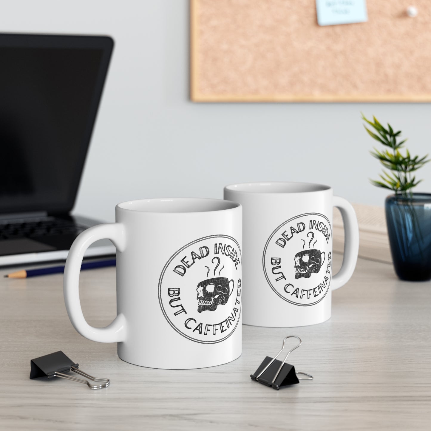 Dead Inside But Caffeinated Mug, Dead Inside Mug, Coffee Skeleton Mug, Dead Inside Skeleton Mug, Dead but Caffeinated Mug, Funny skeleton