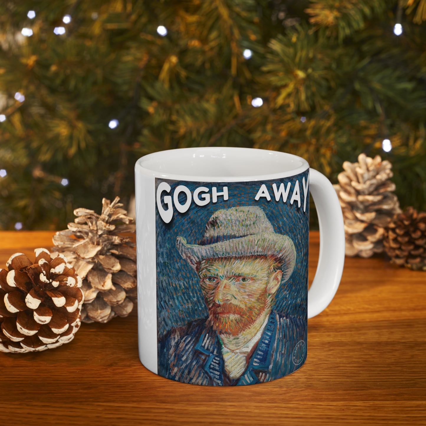 Van Gogh Away funny coffee mug, funny art history mugs, vincent van gogh mug, funny coffee mug, introvert mug, Art Nerd Mug, Ceramic Mug11oz