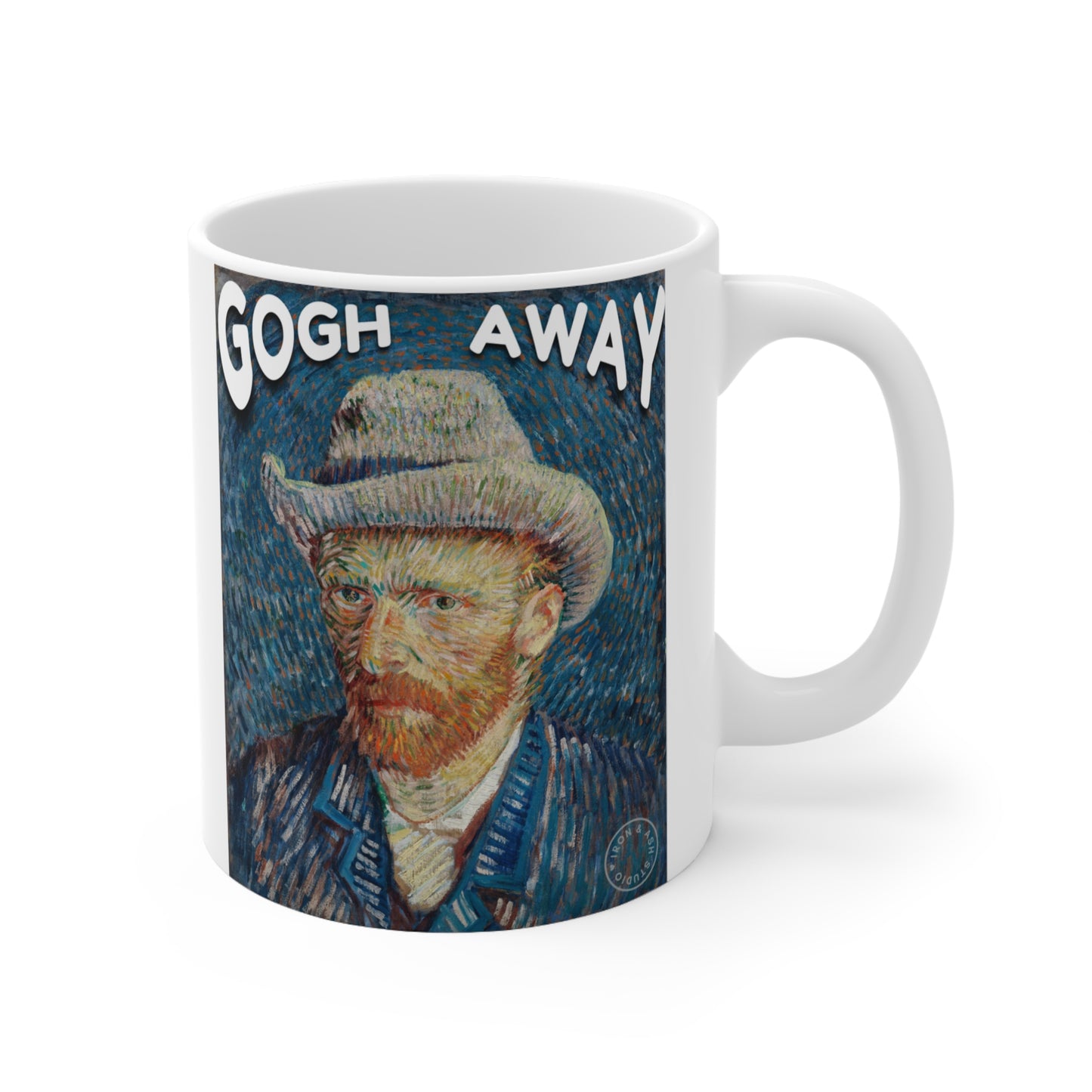 Van Gogh Away funny coffee mug, funny art history mugs, vincent van gogh mug, funny coffee mug, introvert mug, Art Nerd Mug, Ceramic Mug11oz