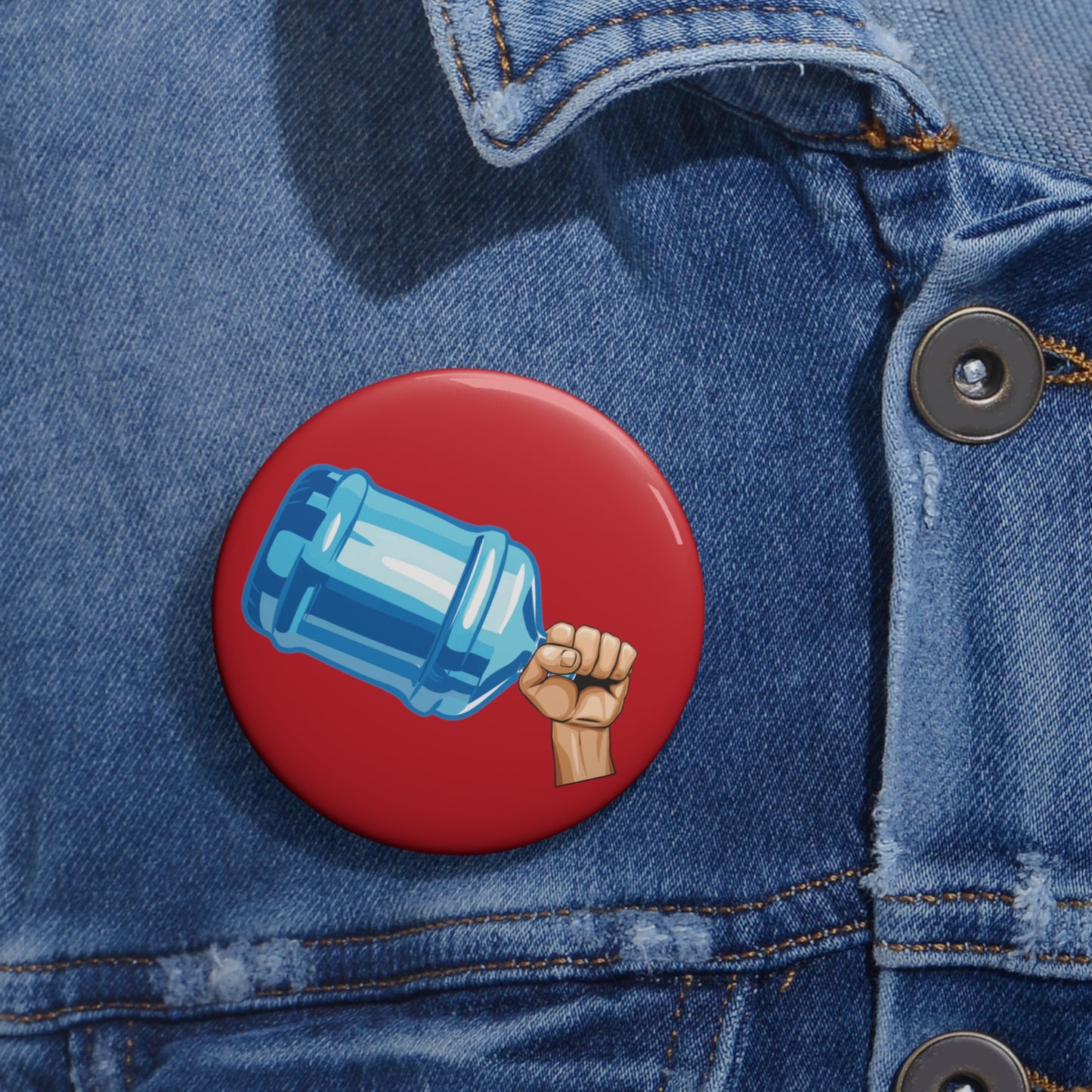Water Jug Pin Button Bonks of Justice Pin Jug of Justice Pinback Button Revolution Button Pin First Amendment College Protests