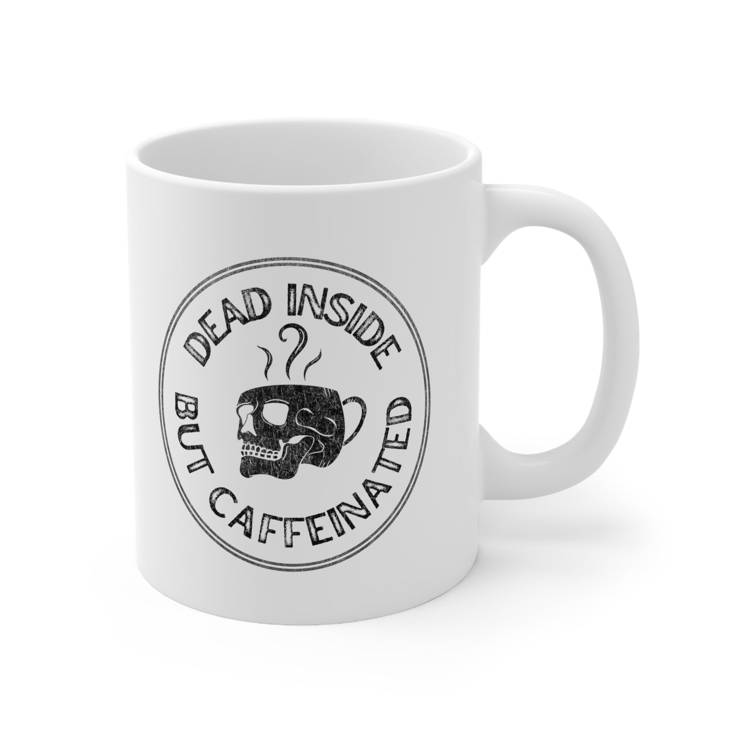 Dead Inside But Caffeinated Mug, Dead Inside Mug, Coffee Skeleton Mug, Dead Inside Skeleton Mug, Dead but Caffeinated Mug, Funny skeleton