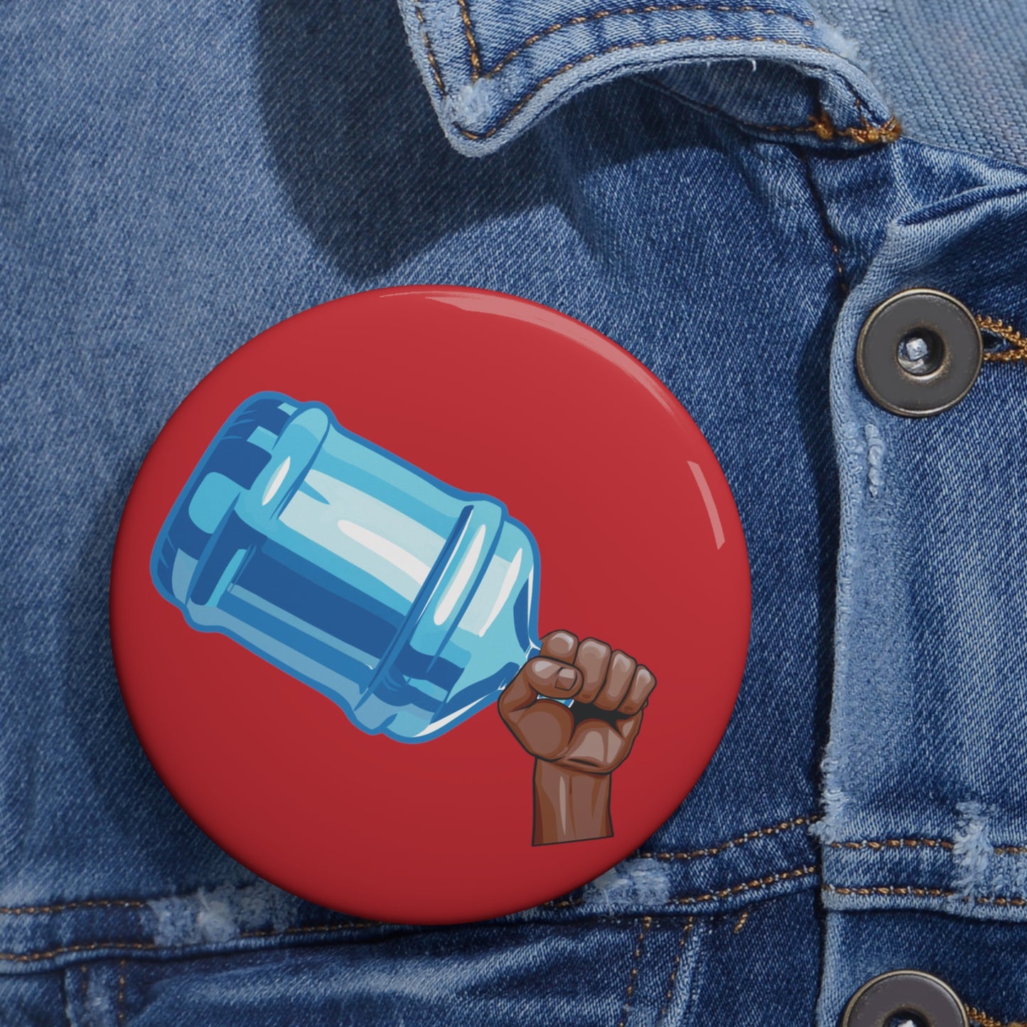 Water Jug Pin Button Bonks of Justice Pin Jug of Justice Pinback Button Revolution Button Pin First Amendment College Protests