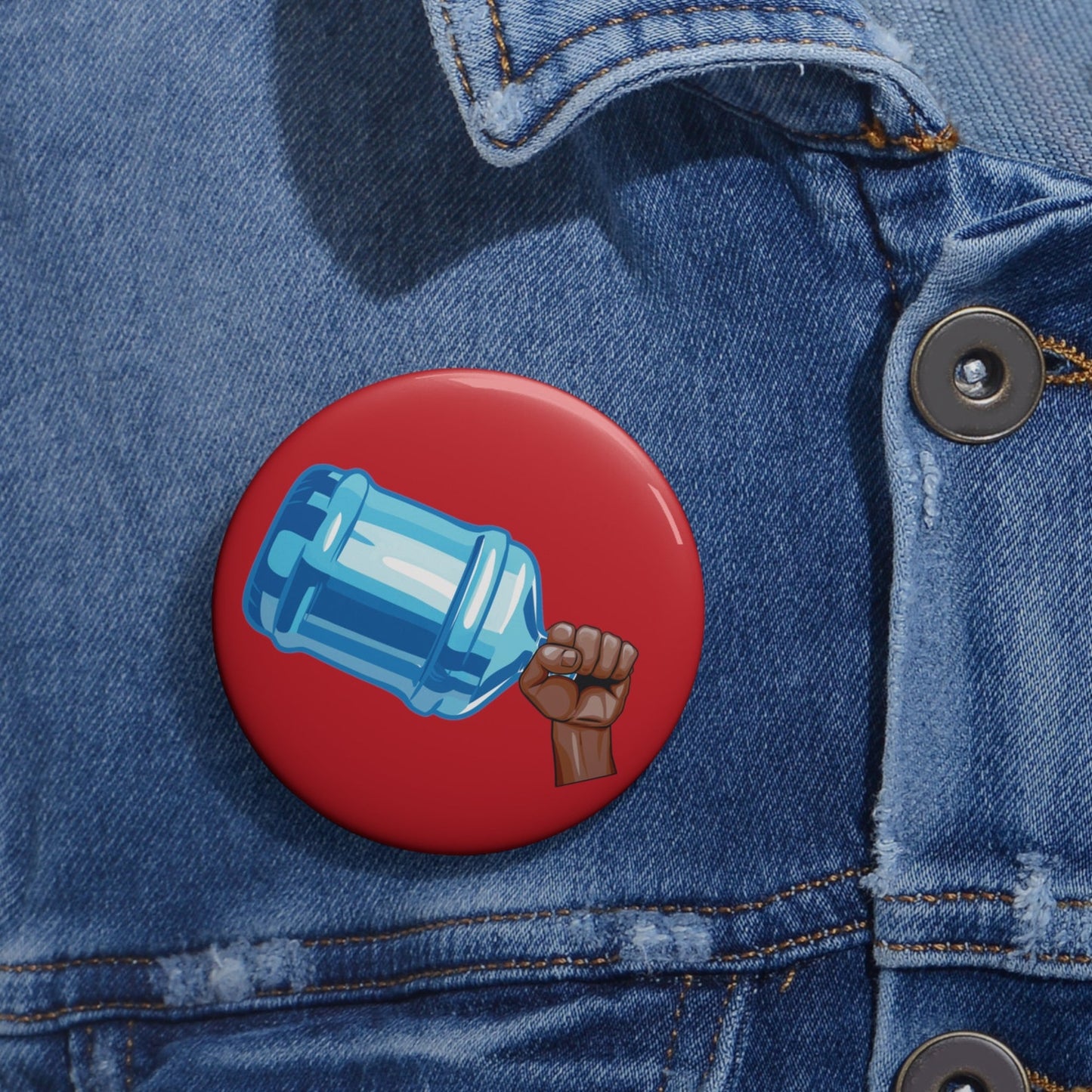 Water Jug Pin Button Bonks of Justice Pin Jug of Justice Pinback Button Revolution Button Pin First Amendment College Protests