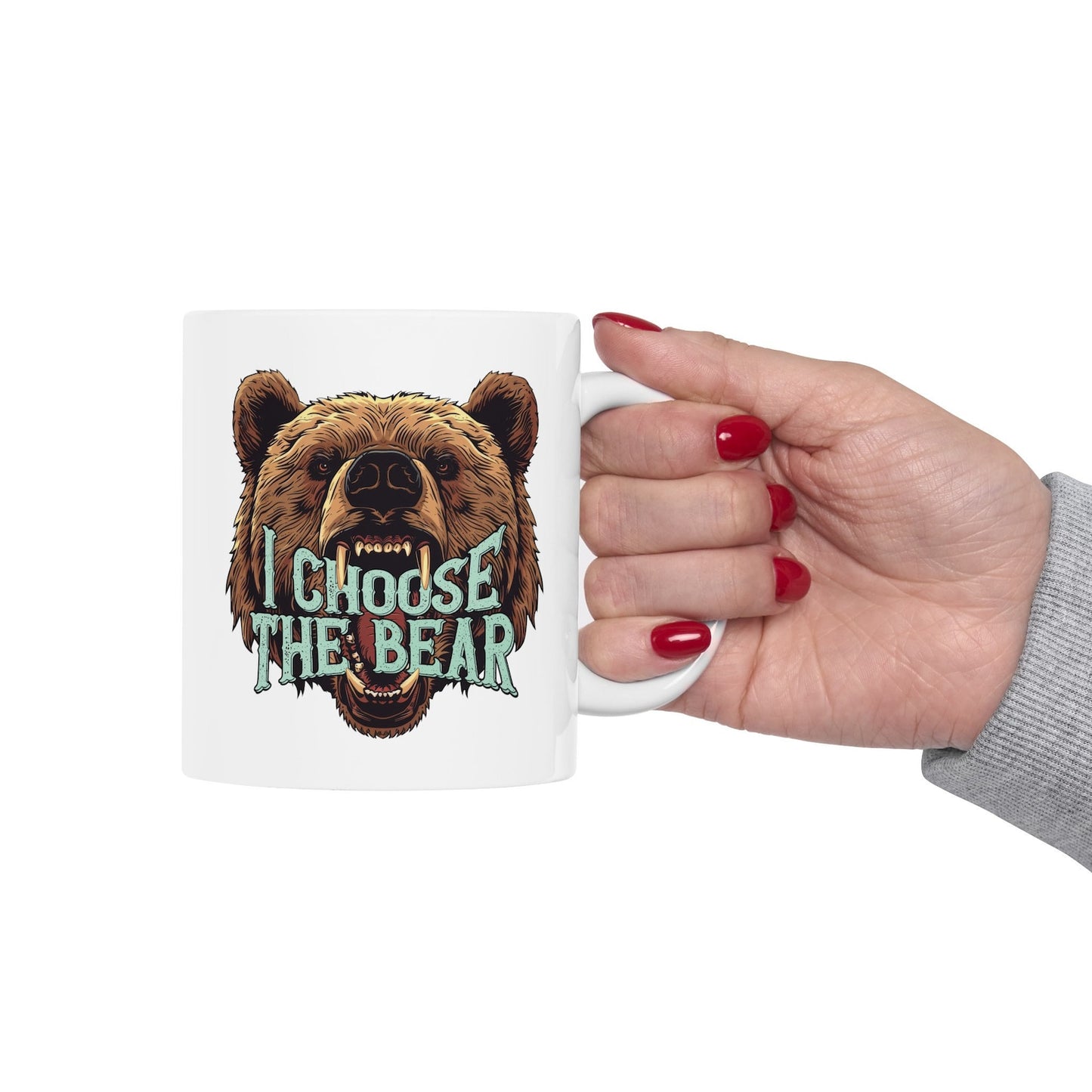 I Choose The Bear Mug, Funny Feminist Coffee Mug, 4B Movement Mug, Womens Rights Mug, Bear Coffee Cup, Smash The Patriarchy Ceramic Mug11oz