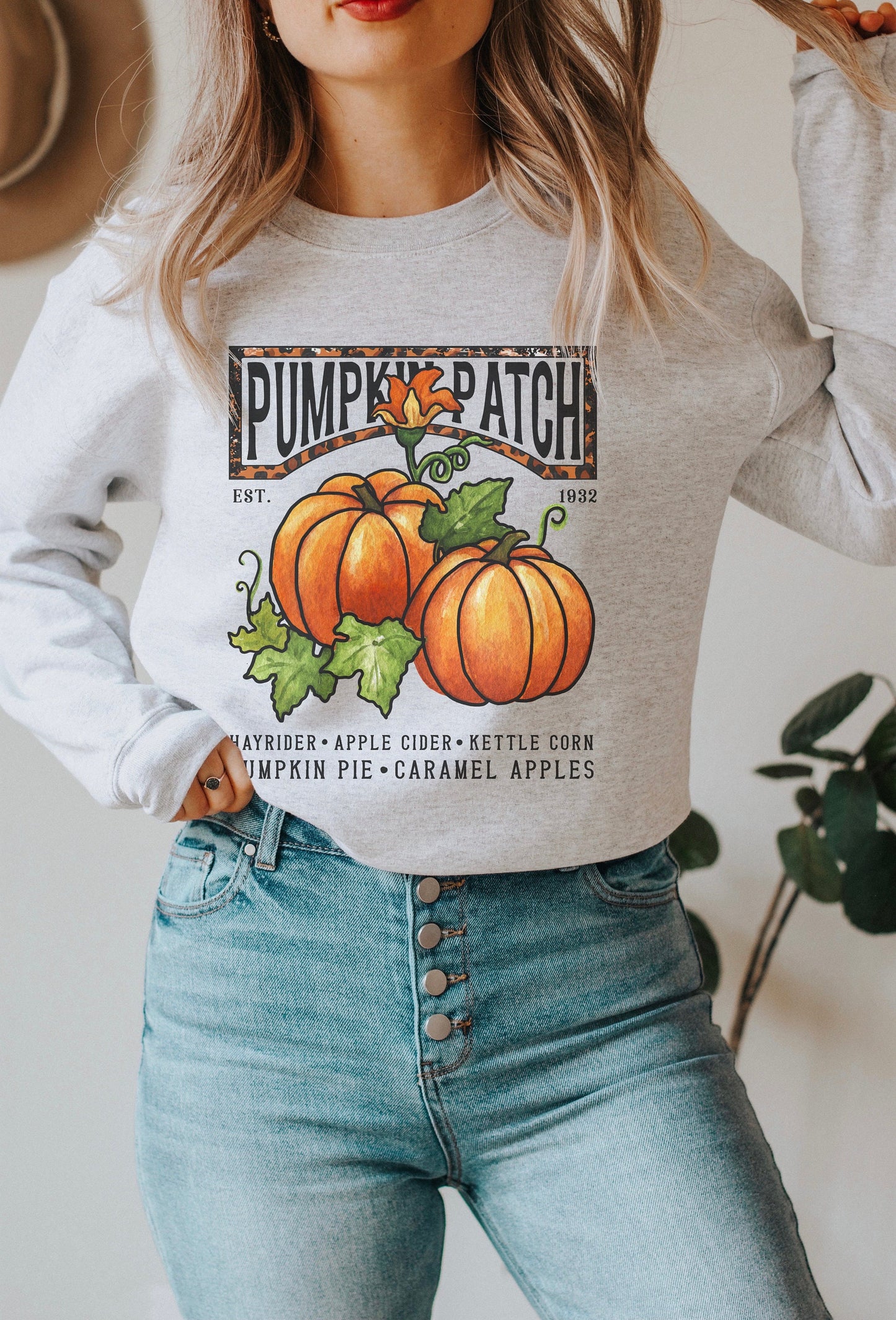 Pumpkin Patch Sweatshirt Fall Crewneck Women Fall Pumpkin Sweatshirt Pumpkin Patch Hello Pumpkin Autumn Cute Oversized Fall Sweater