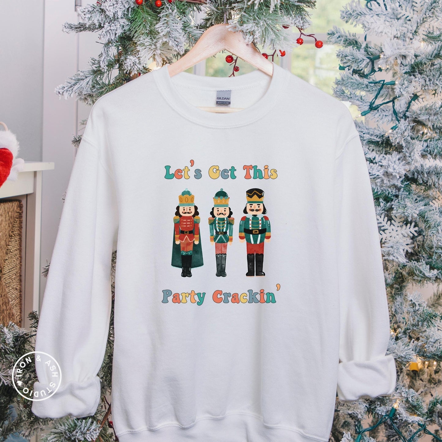 Funny Christmas Sweatshirt, Nutcracker Sweatshirt, Ugly Christmas Sweater, Drinking Christmas, Long Sleeve Holiday Crewneck, Matching Family