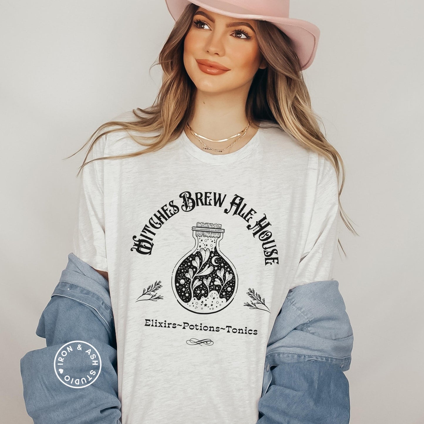 Witches Brew Shirt, Witchy Shirt, Fall Crewneck Tee, Witchy Woman, Spooky Season TShirt, Witch Shirts for Women, Dark Aesthetic, Oversized