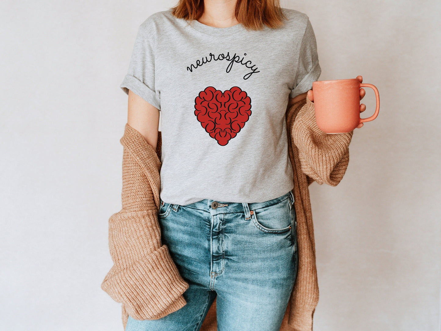 Neurospicy Mental Health Shirt, Neurodivergent Tee, Neurodiverse, ADHD, neurodiversity, Anxiety Shirt, Therapist Shirt, Psychologist TShirt