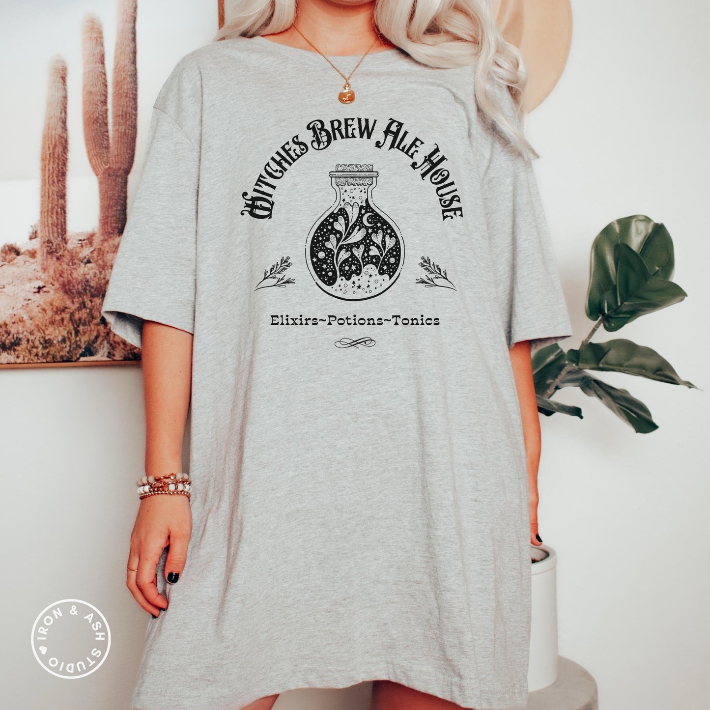 Witches Brew Shirt, Witchy Shirt, Fall Crewneck Tee, Witchy Woman, Spooky Season TShirt, Witch Shirts for Women, Dark Aesthetic, Oversized