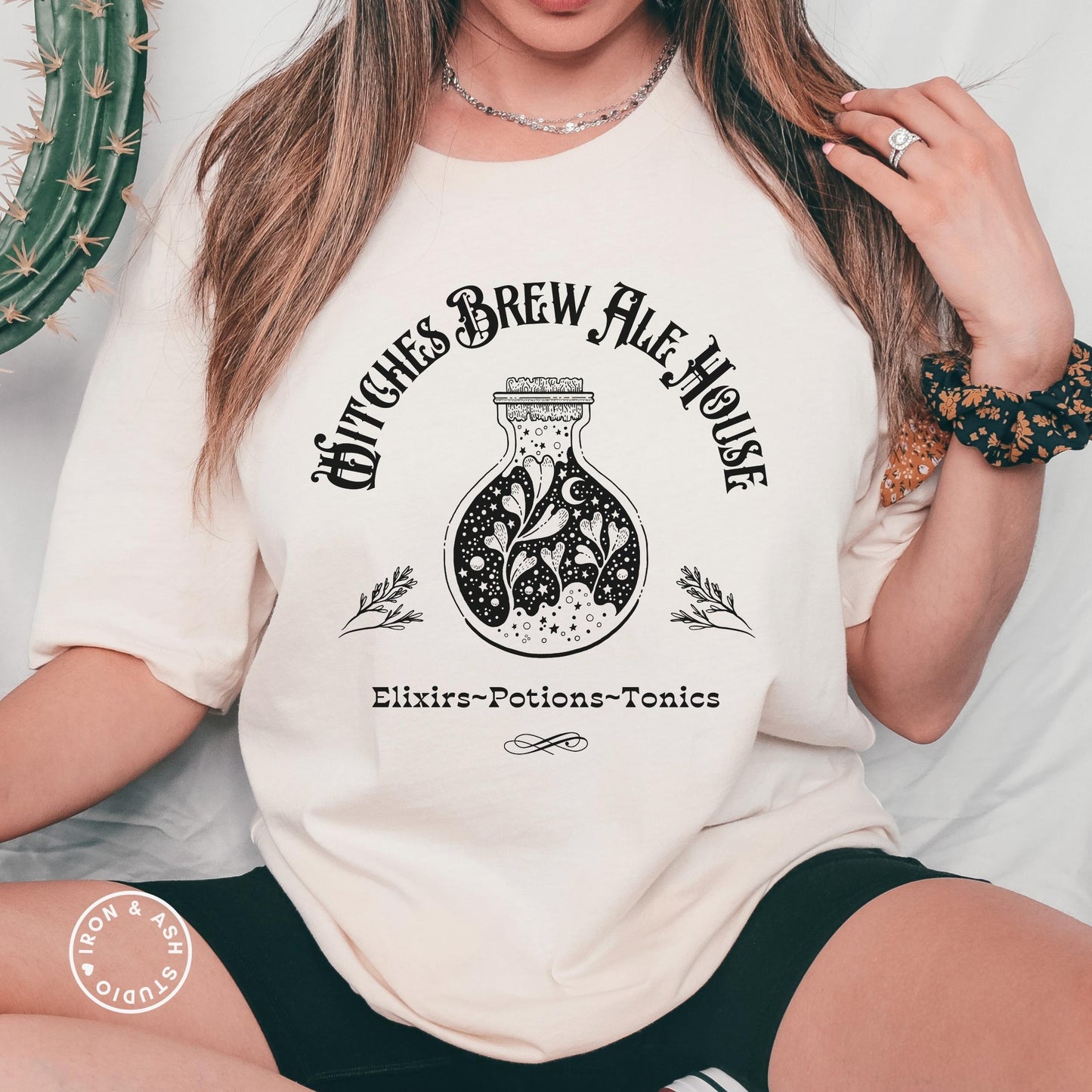 Witches Brew Shirt, Witchy Shirt, Fall Crewneck Tee, Witchy Woman, Spooky Season TShirt, Witch Shirts for Women, Dark Aesthetic, Oversized