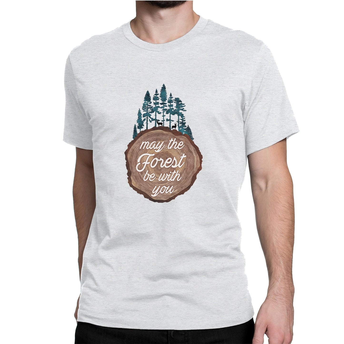 Pine Tree Shirt Nature Lover TShirt May The Forest Be With You Tree Ring Tee, Explore T Shirt Wilderness Graphic Tee Outdoor Shirts Tees