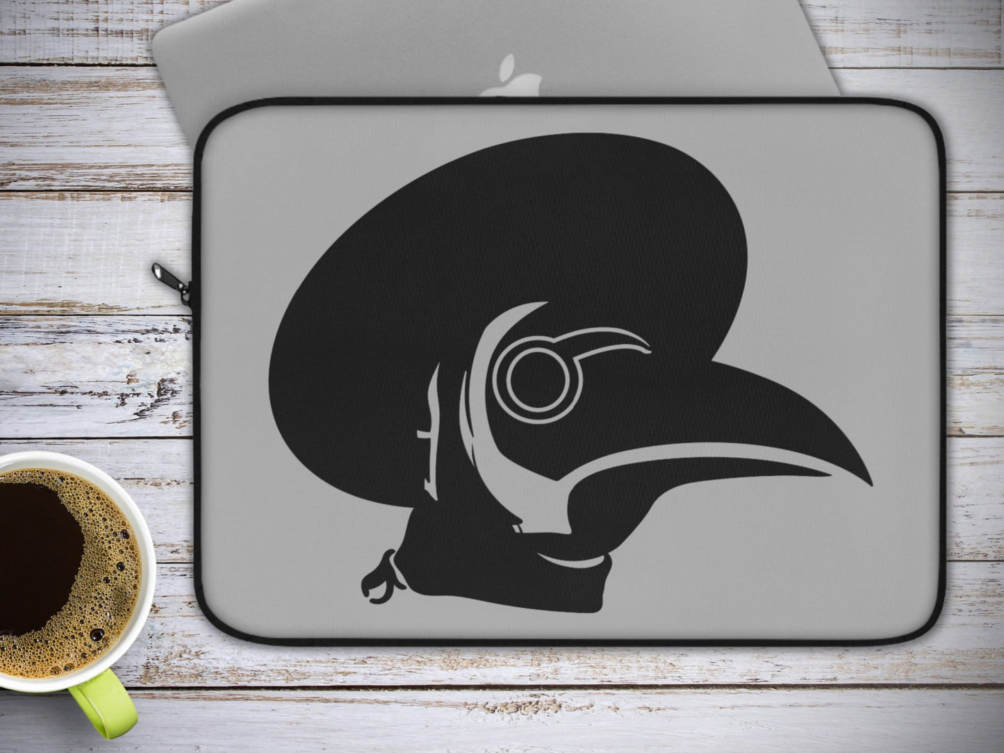 Plague Doctor Dark Academia Goth Laptop Sleeve 12 13 15 inch laptop sleeve Witchy Goth Case Steampunk Macbook Pro Macbook Air Dell PC Sleeve