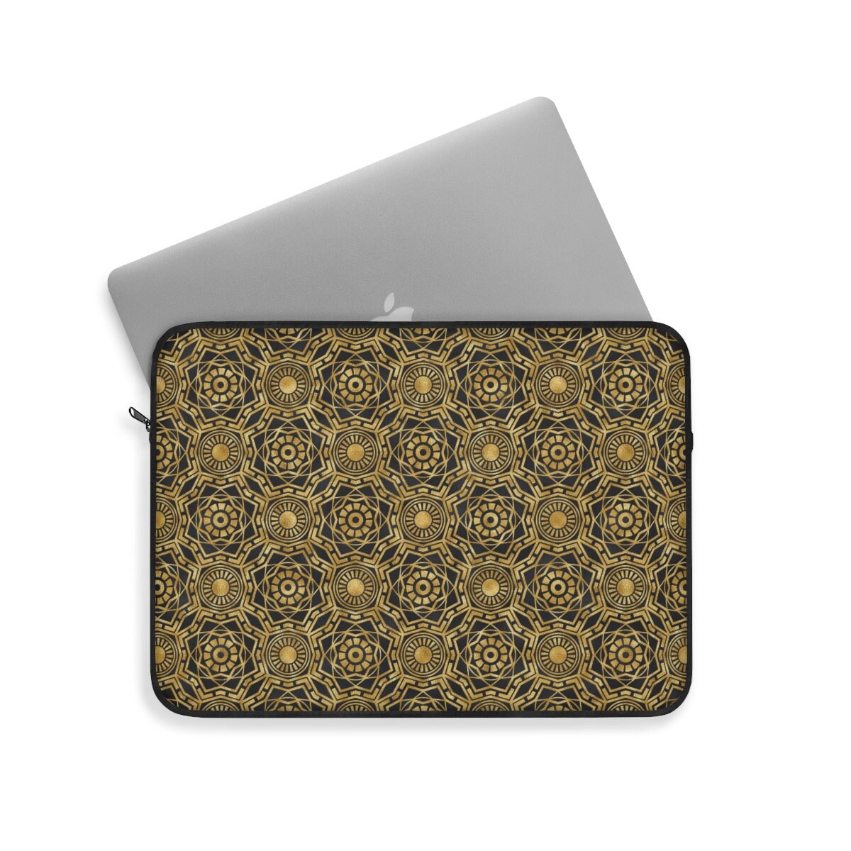 Art Deco Laptop Sleeve Vintage Style 1920s Gold Computer Soft Case Soft laptop sleeve, Macbook 12 13 15 inch Sleeve, Dell, Protective Case