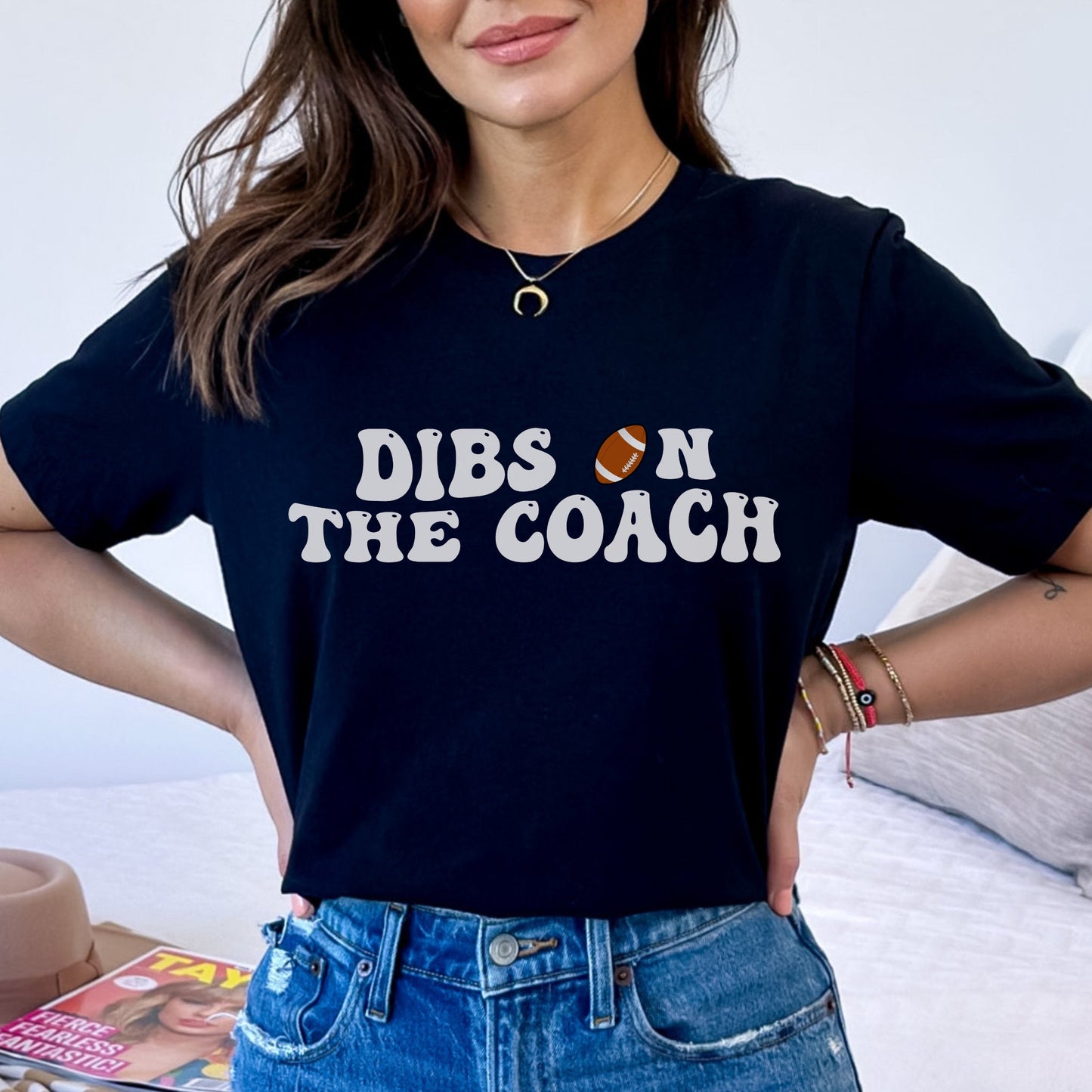Dibs On The Coach Football Shirt Dibs on the Coach Shirt Coach's Wife Football Shirt Coaches Wife Life Funny Coaches Shirt Coachs Girlfriend