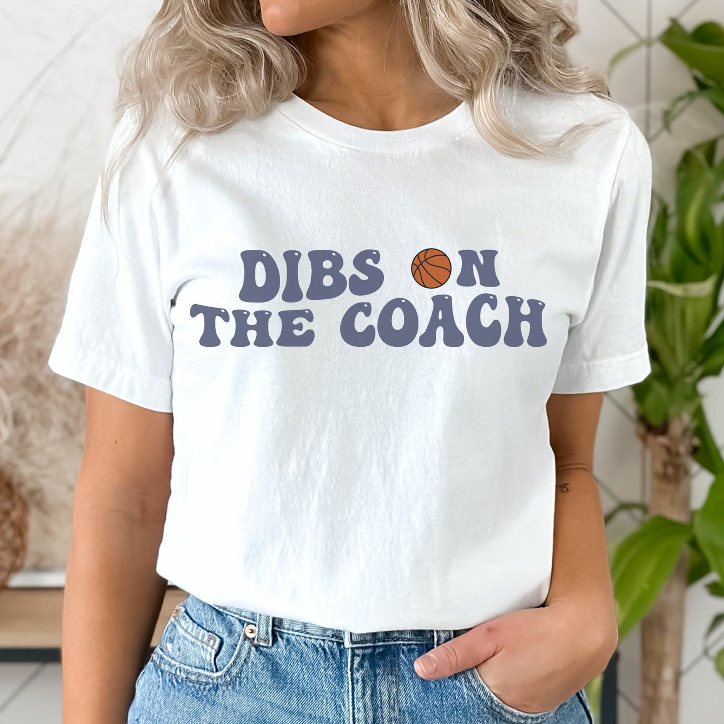Dibs On The Coach Basketball Shirt Dibs on the Coach Shirt Coach's Wife Shirt Coaches Wife Life Funny Coaches Shirt Coachs Girlfriend TShirt