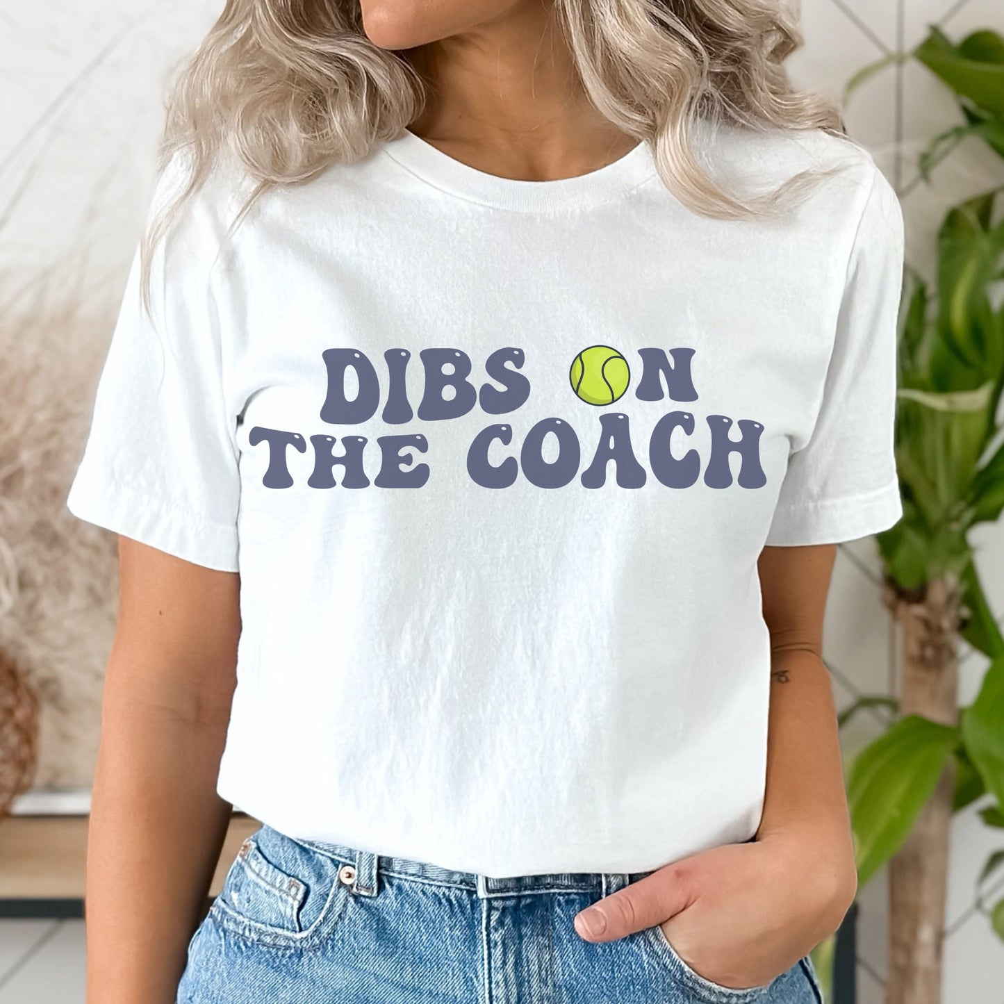 Dibs On The Coach Tennis Shirt Dibs on the Coach Shirt Coach's Wife Shirt Coaches Wife Life Funny Coaches Shirt Coachs Girlfriend TShirt