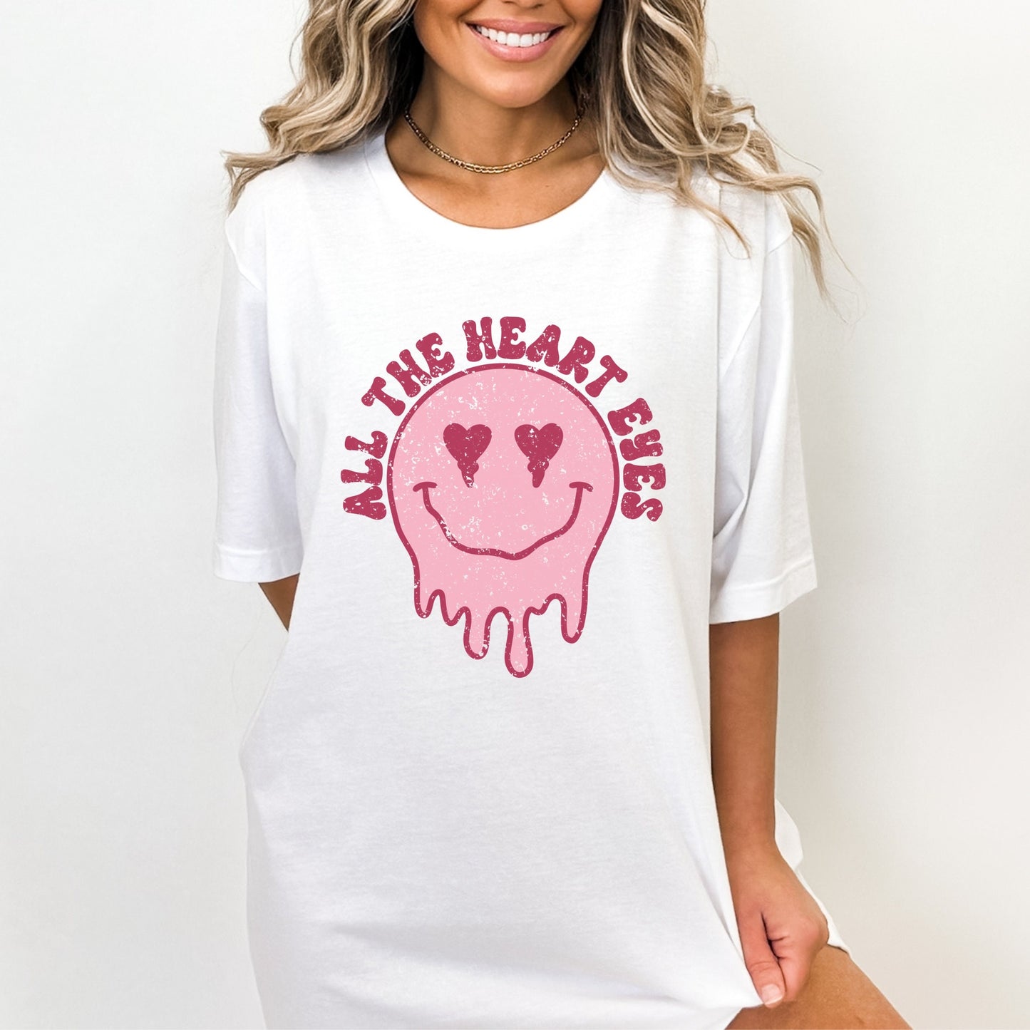 Valentine's Retro Heart Eyes Shirt, Trendy Valentine Shirt, Valentine Cute Shirt, Valentine Tshirt, Funny Unisex Valentines Shirt for Teens