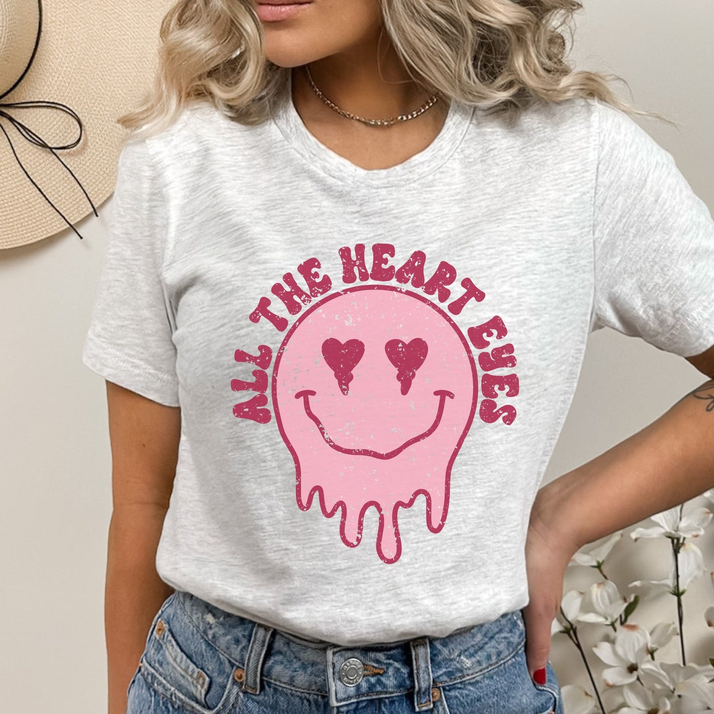 Valentine's Retro Heart Eyes Shirt, Trendy Valentine Shirt, Valentine Cute Shirt, Valentine Tshirt, Funny Unisex Valentines Shirt for Teens