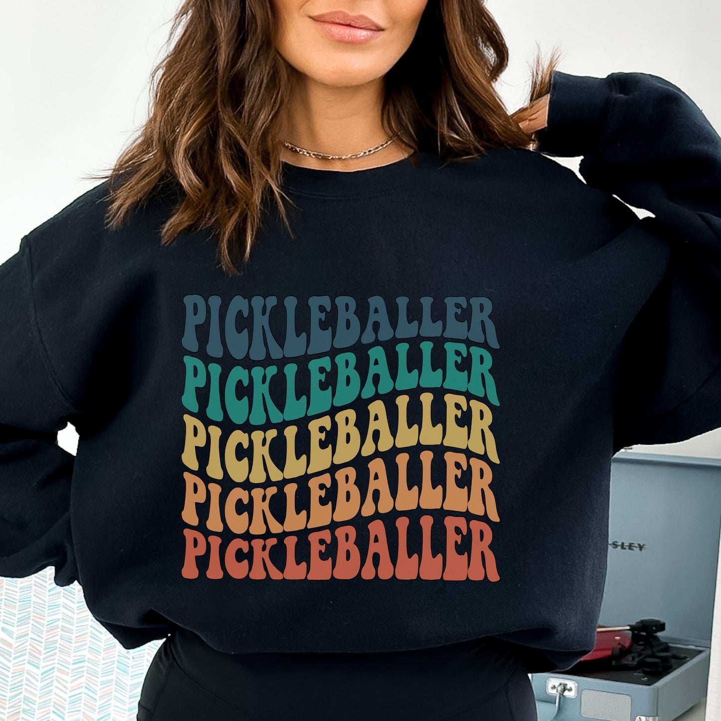 Retro Pickleballer Sweatshirt for Women, Cute Pickleball Crewneck Sweater, Pickleball Gifts, Pickleball Shirt, Pickleballer Birthday Gifts