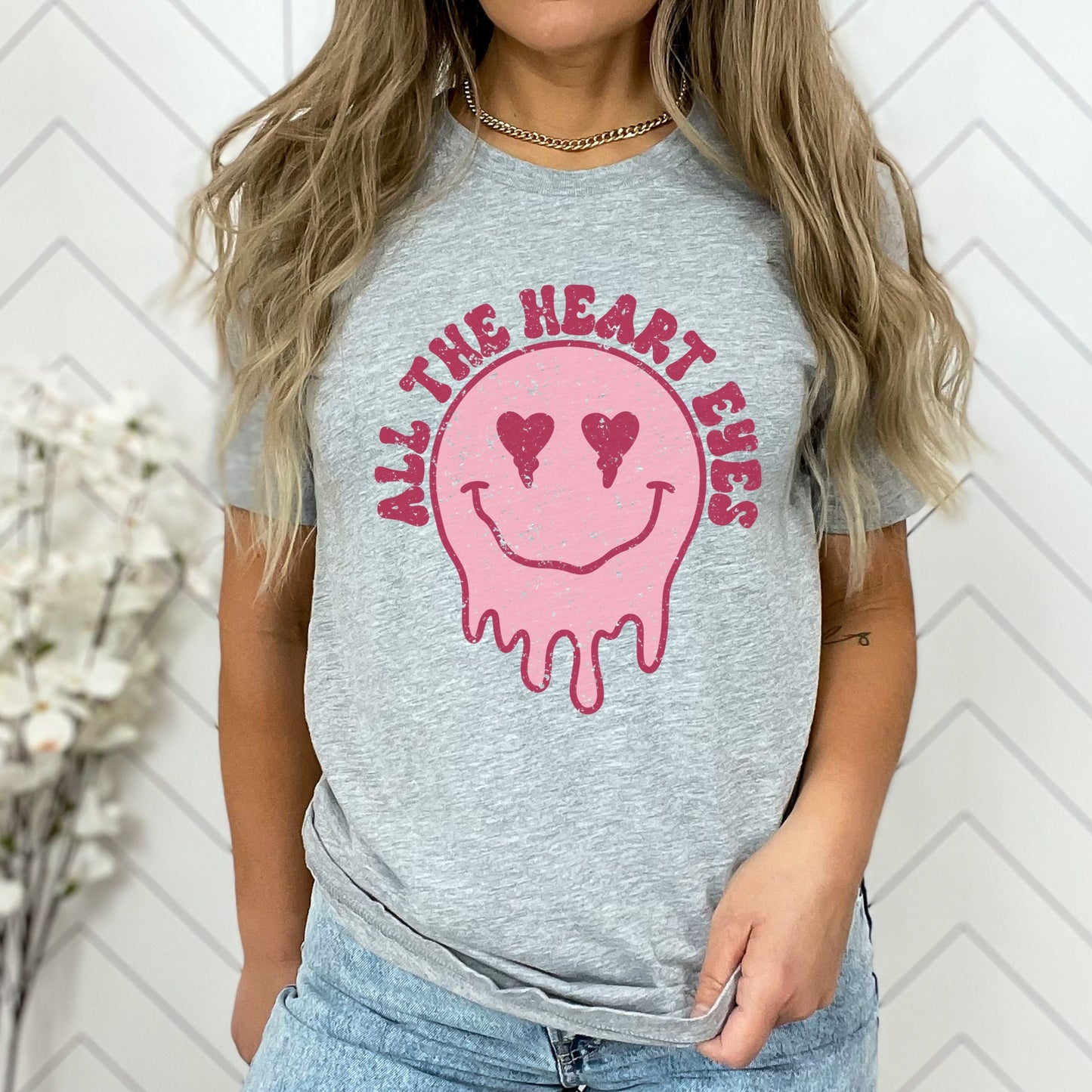 Valentine's Retro Heart Eyes Shirt, Trendy Valentine Shirt, Valentine Cute Shirt, Valentine Tshirt, Funny Unisex Valentines Shirt for Teens