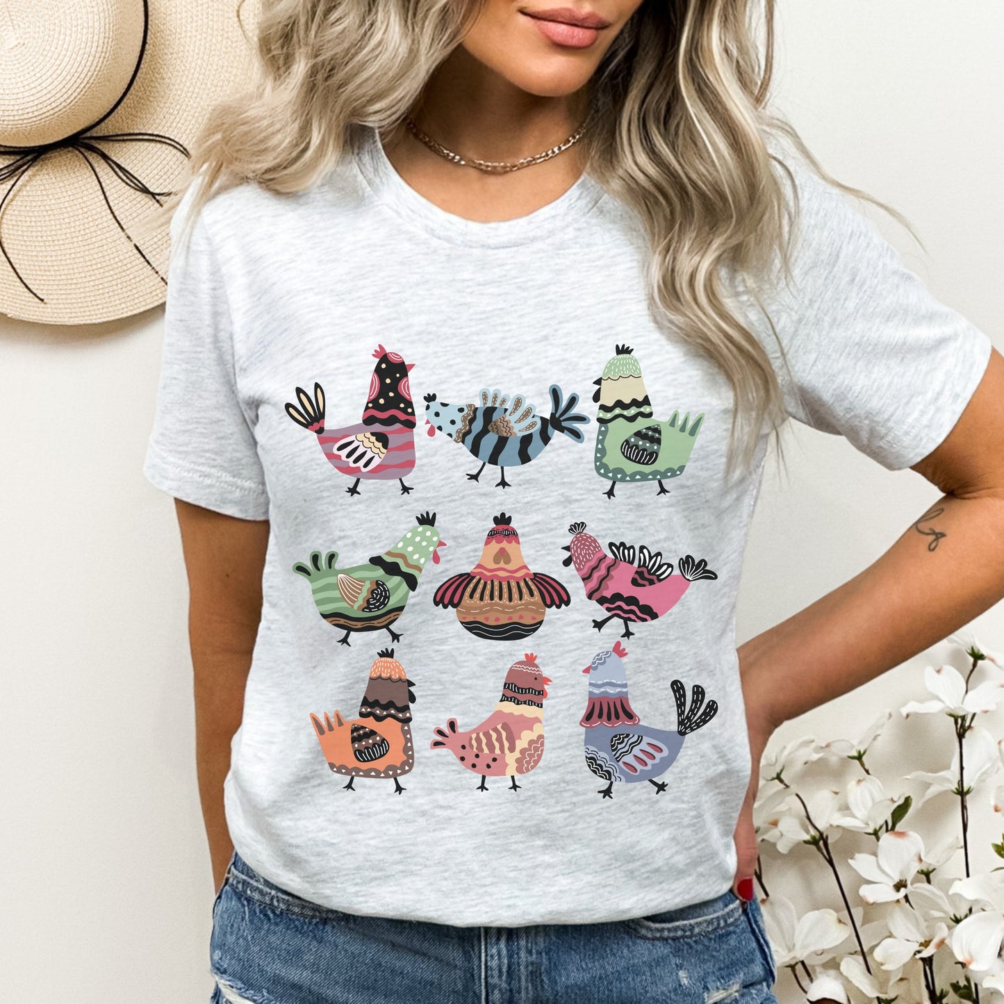 Chicken Shirt for Women Chicken Mama Funny Chicken Tee Gift for Chicken Owner Farm Girl TShirt Farm Life Chicken TShirt Animal Lover Gift