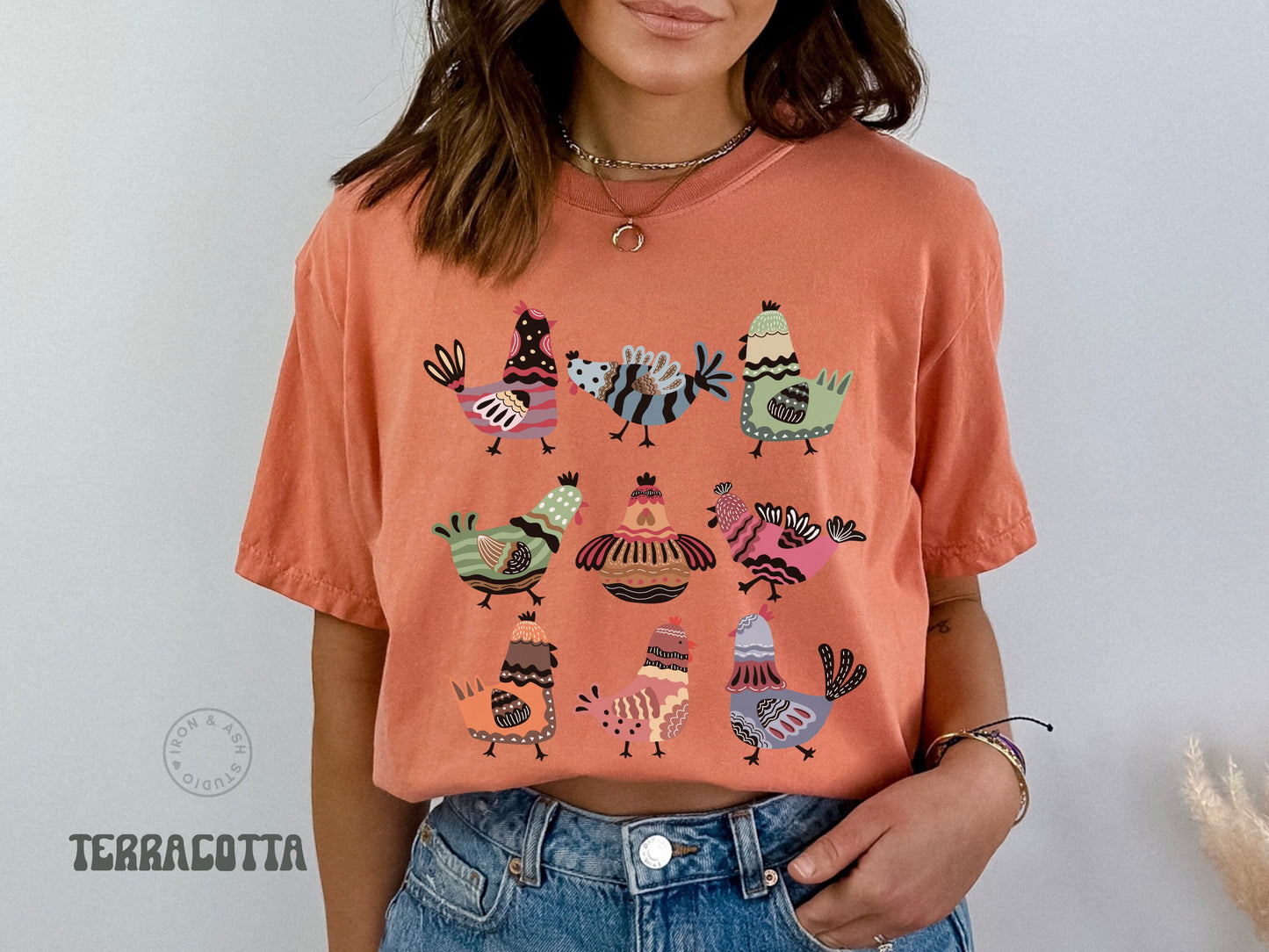 Chicken Shirt for Women Comfort Colors Funny Chicken Tee Gift for Chicken Owner Egg Dealer Shirt Farm Life Chicken TShirt Animal Lover Gift