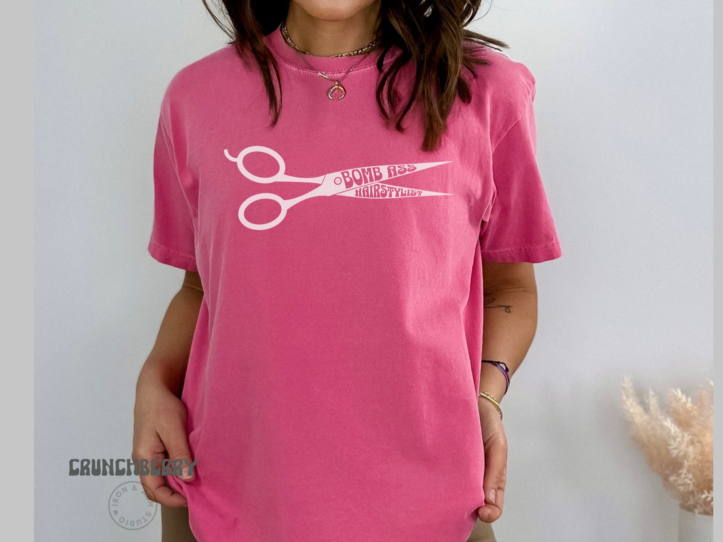 Somebody's Bomb Ass Hairstylist Shirt, Cosmetologist Shirt, Funny Hair Dresser Shirt, Hair Hustler, Comfort Colors TShirt, Graphic Tees