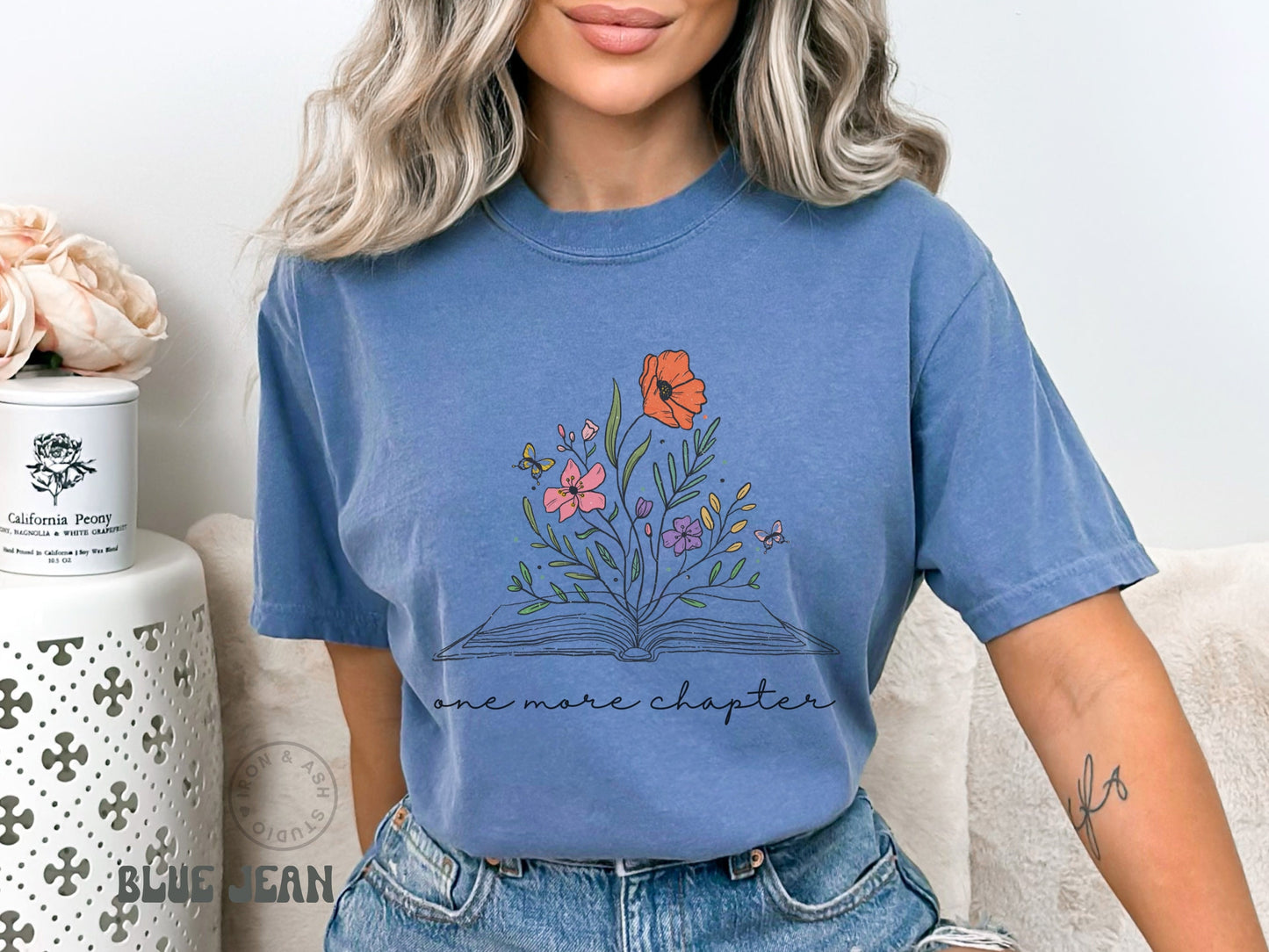 One More Chapter Shirt Book Lover Comfort Colors® T-Shirt Book Nerd Gifts Trending Now Shirts Book Club T Shirt Cute Reading Shirt for Women