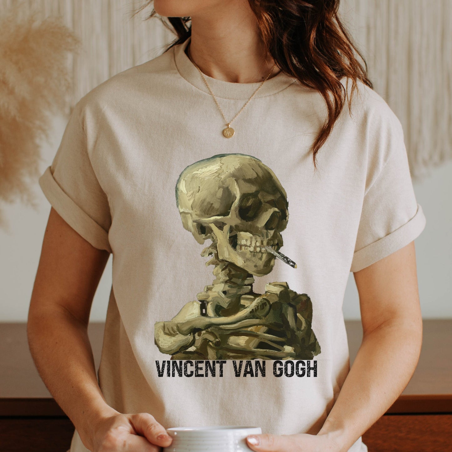 Van Gogh Sweatshirt Skull of a Skeleton Sweatshirt Vincent Van Gogh Shirt Artist Gift Gogh For It Art Teacher Sweatshirt Art Tee Shirts