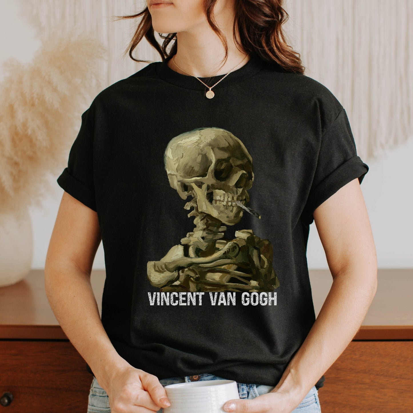 Van Gogh Sweatshirt Skull of a Skeleton Sweatshirt Vincent Van Gogh Shirt Artist Gift Gogh For It Art Teacher Sweatshirt Art Tee Shirts