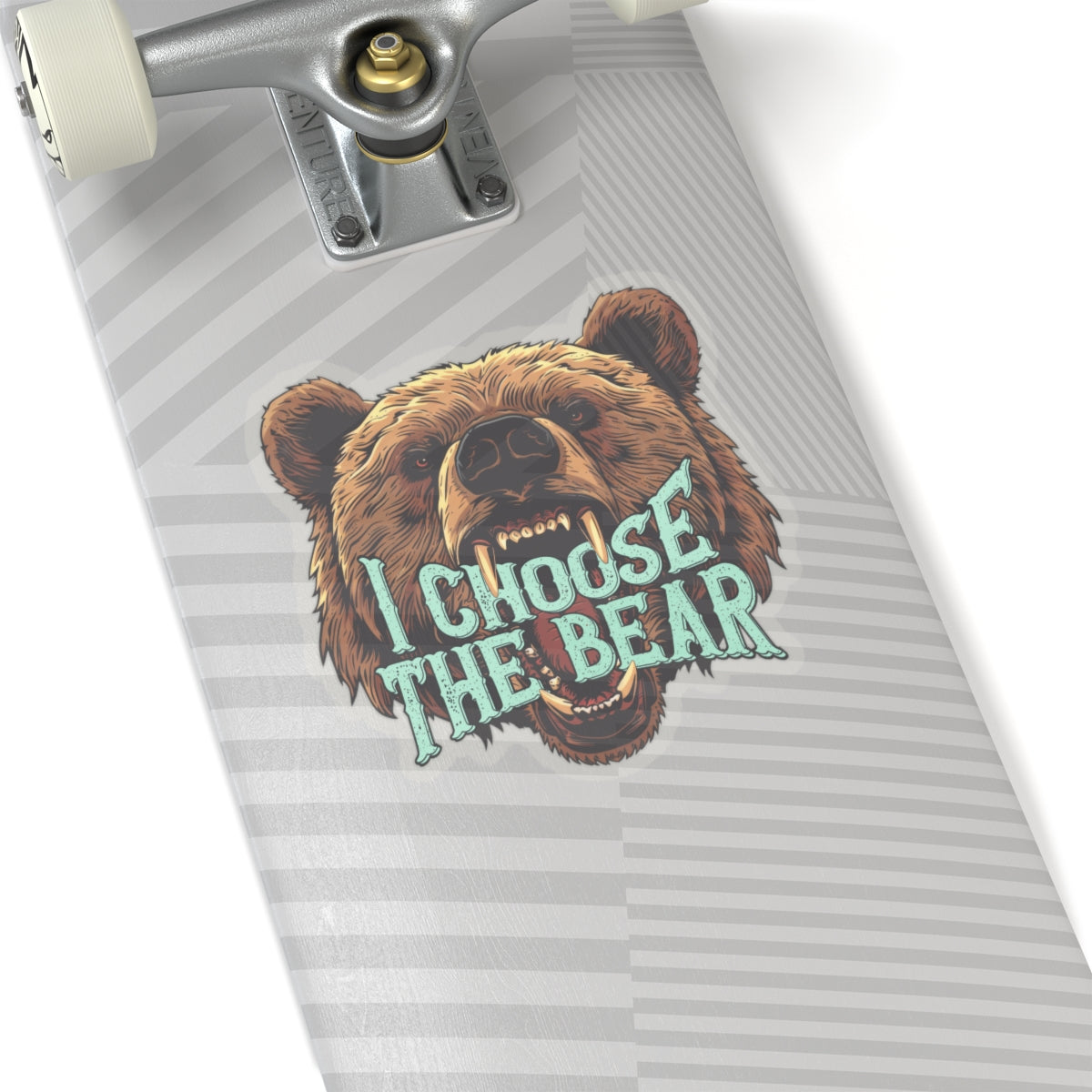 I Choose The Bear Sticker Bear vs Man Kiss-Cut Stickers Team Bear Trending Stickers 4B Movement Vinyl Sticker Laptop Sticker Viral Tiktok