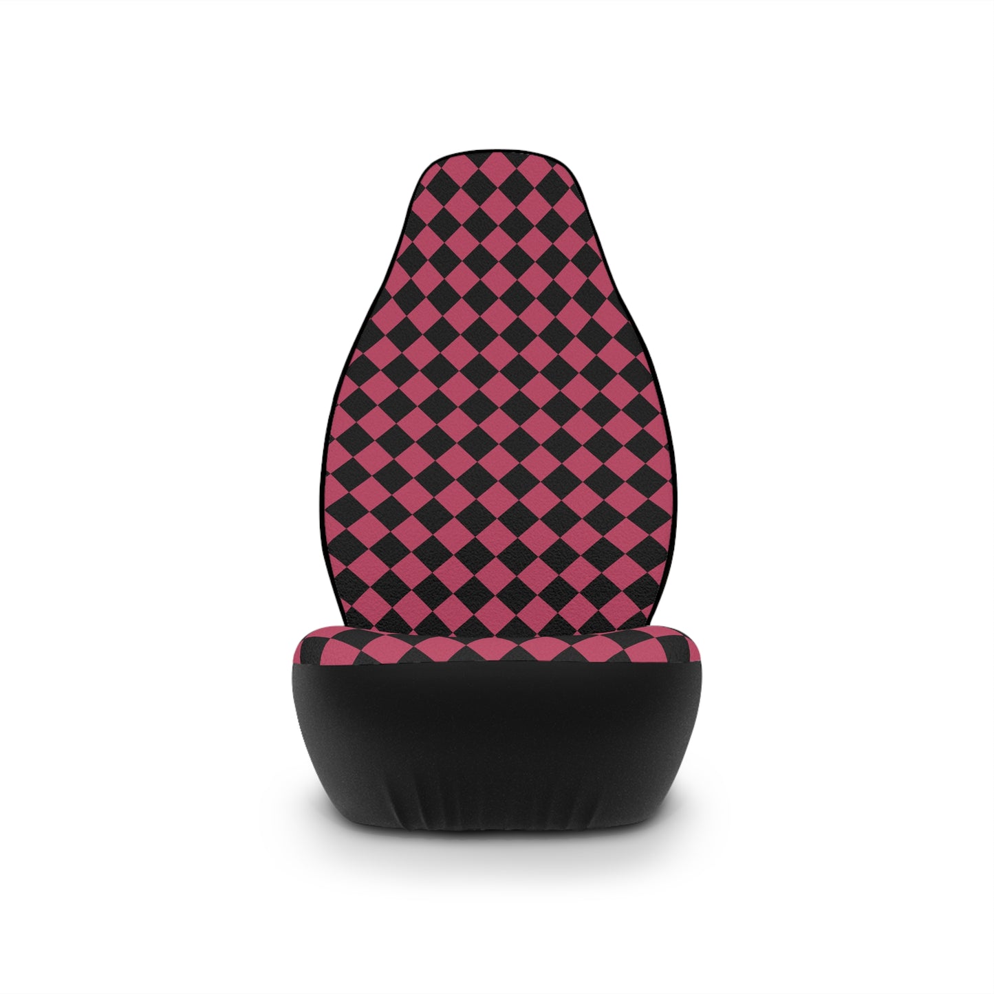 Retro Seat Covers Pink Checkerboard Car Seat Covers Retro Car Seat Covers Accessories Plaid Car Seat Cover Boho Seat Covers Hot Pink Vehicle