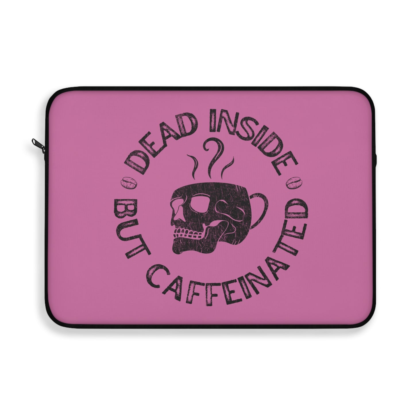 Dead Inside But Caffeinated Laptop Sleeve, Soft laptop sleeve, Skull Laptop Sleeve, Macbook Case, Macbook Sleeve, Skull Macbook Sleeve, Case