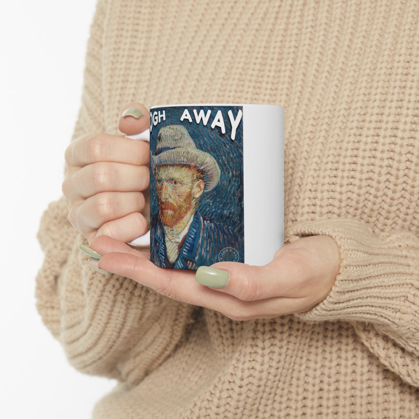 Van Gogh Away funny coffee mug, funny art history mugs, vincent van gogh mug, funny coffee mug, introvert mug, Art Nerd Mug, Ceramic Mug11oz