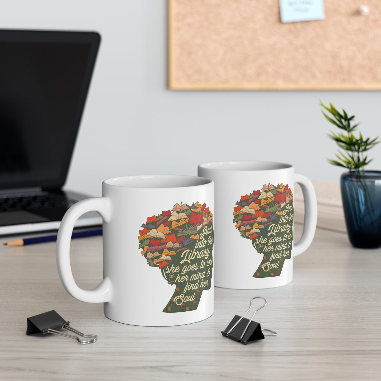 Cottagecore Book Mug Book Lover Cup Librarian Gift Bookish Tea Cup Gift for Bookworm Books and Coffee Mug Bibliophile Gifts Reader Merch