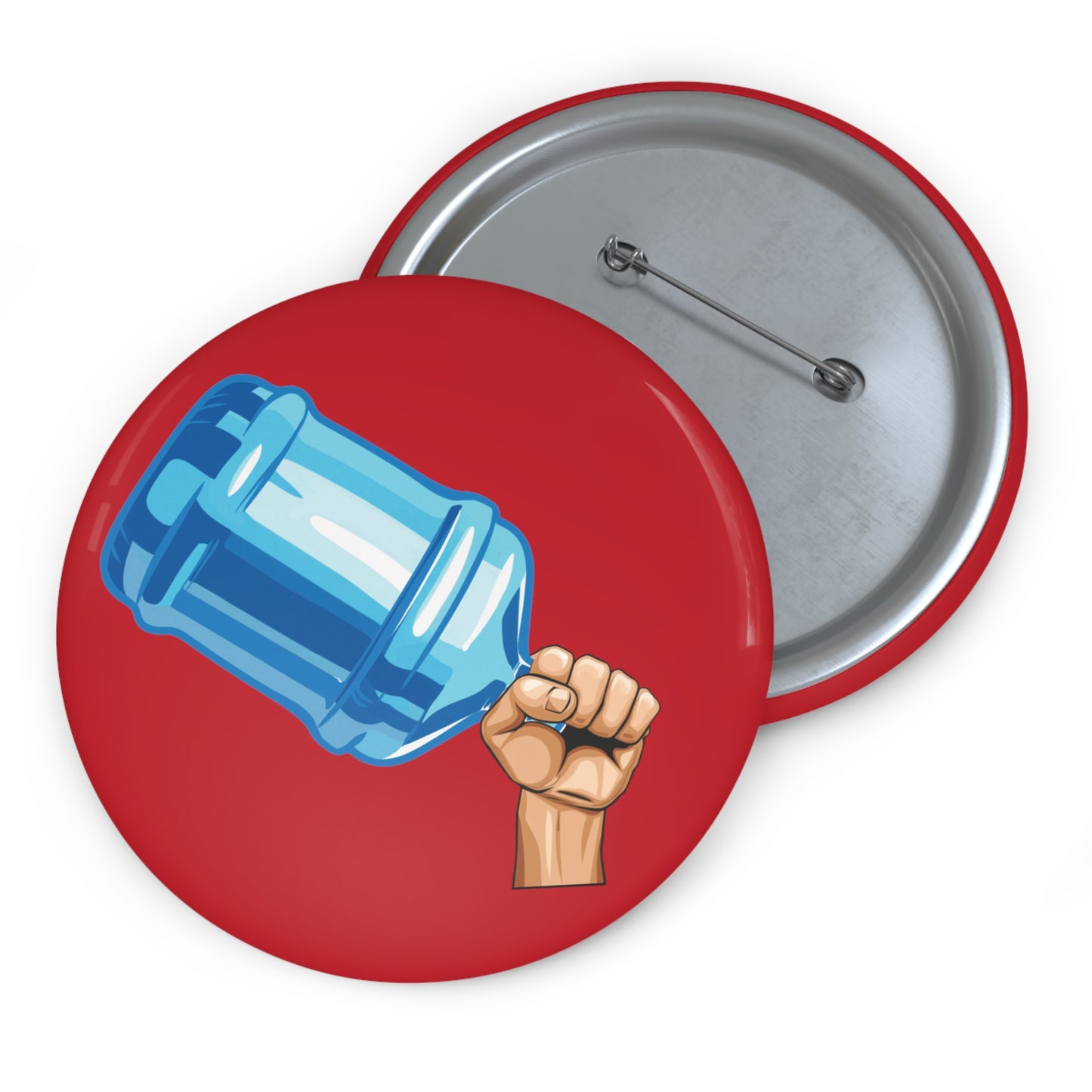 Water Jug Pin Button Bonks of Justice Pin Jug of Justice Pinback Button Revolution Button Pin First Amendment College Protests
