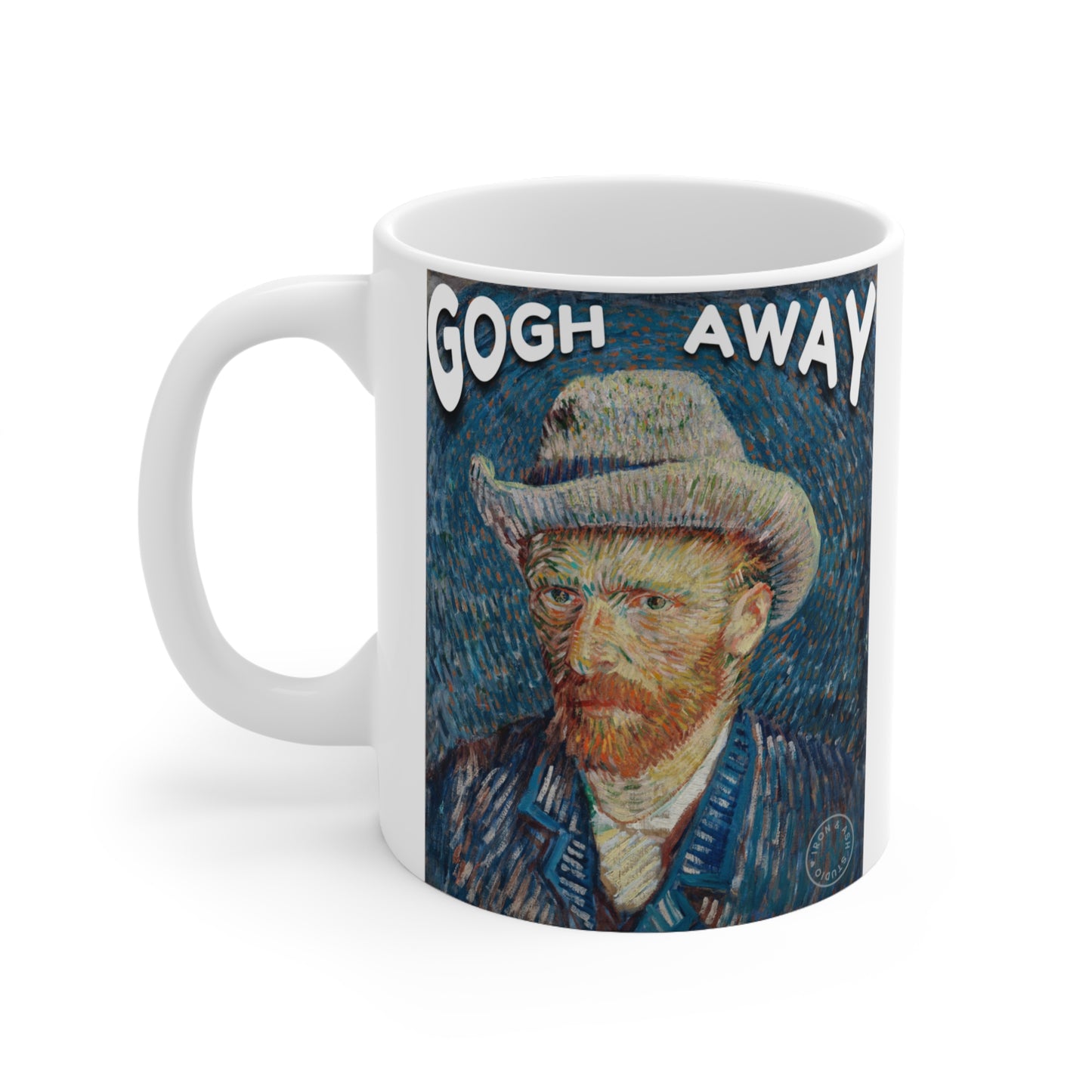 Van Gogh Away funny coffee mug, funny art history mugs, vincent van gogh mug, funny coffee mug, introvert mug, Art Nerd Mug, Ceramic Mug11oz