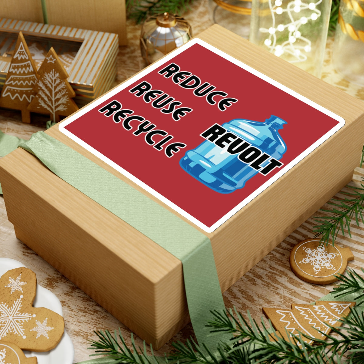 Water Jug Sticker Reduce Reuse Revolt Jug of Justice Sticker Kiss-Cut Stickers First Amendment Sticker Fight Fascism Humboldt Protest