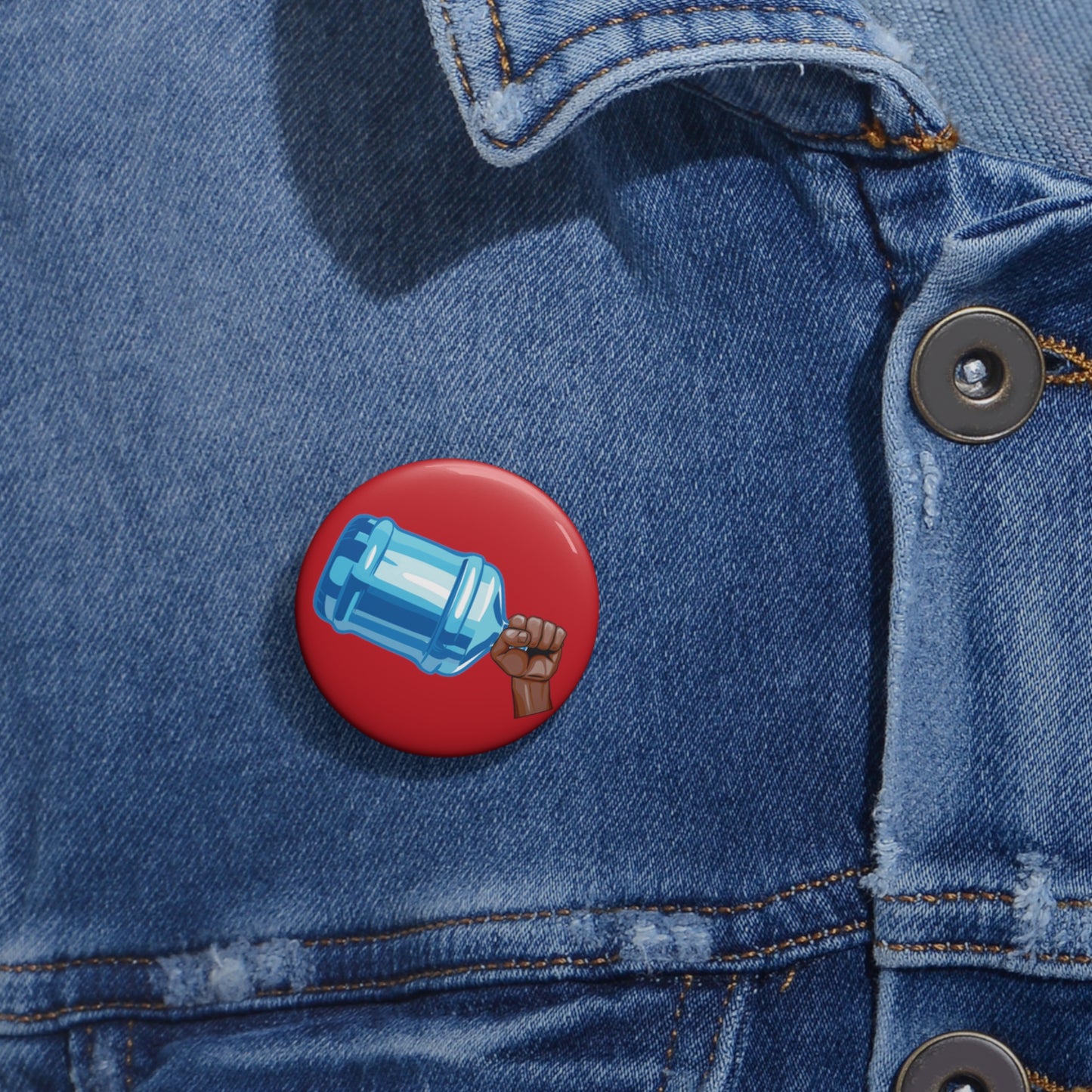 Water Jug Pin Button Bonks of Justice Pin Jug of Justice Pinback Button Revolution Button Pin First Amendment College Protests