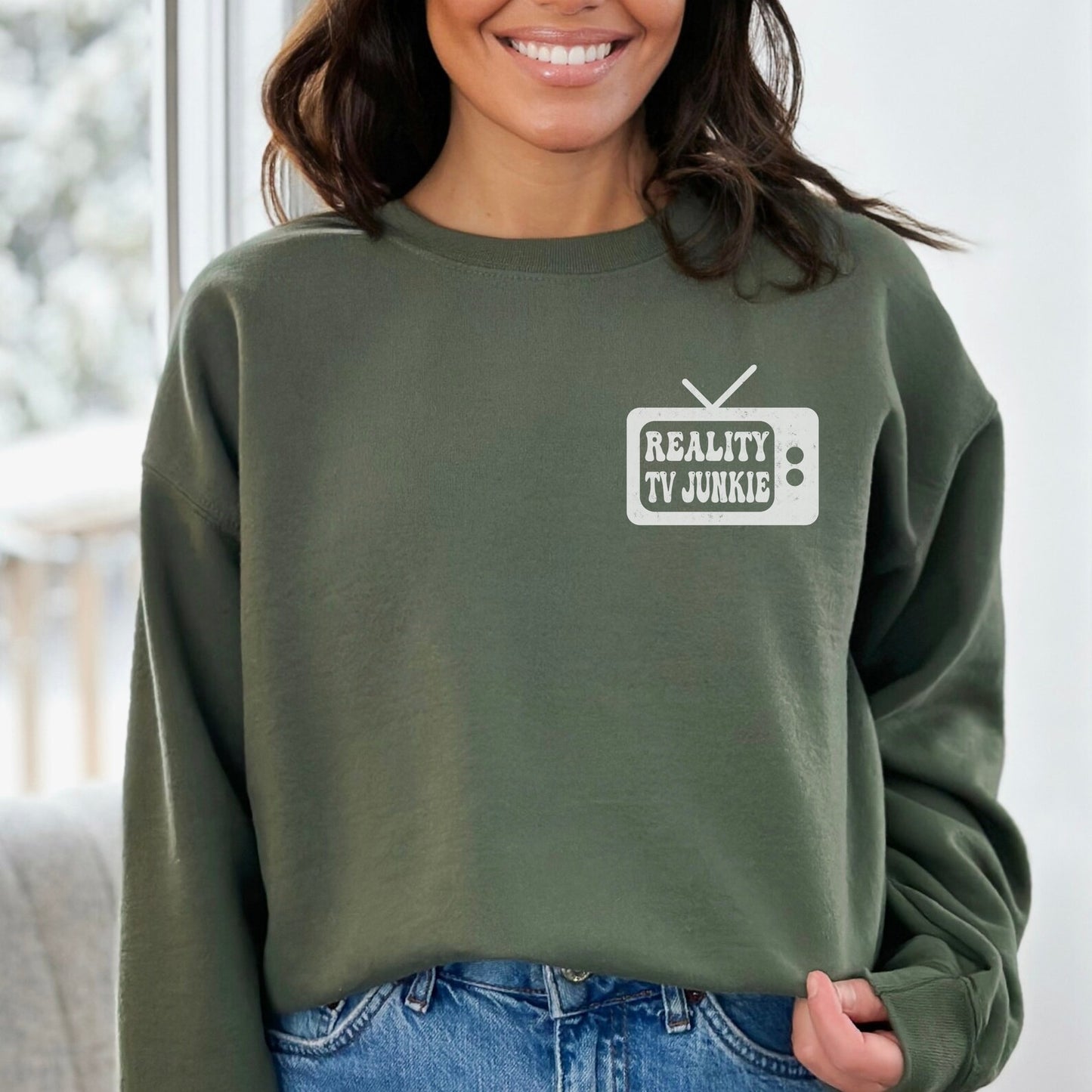 Reality TV Sweatshirt, Reality TV Gifts, Introvert Sweater, TV Show Shirt, Tv Lover Sweatshirt, Tv Show Gifts, Couch Potato Sweat, Tv Show