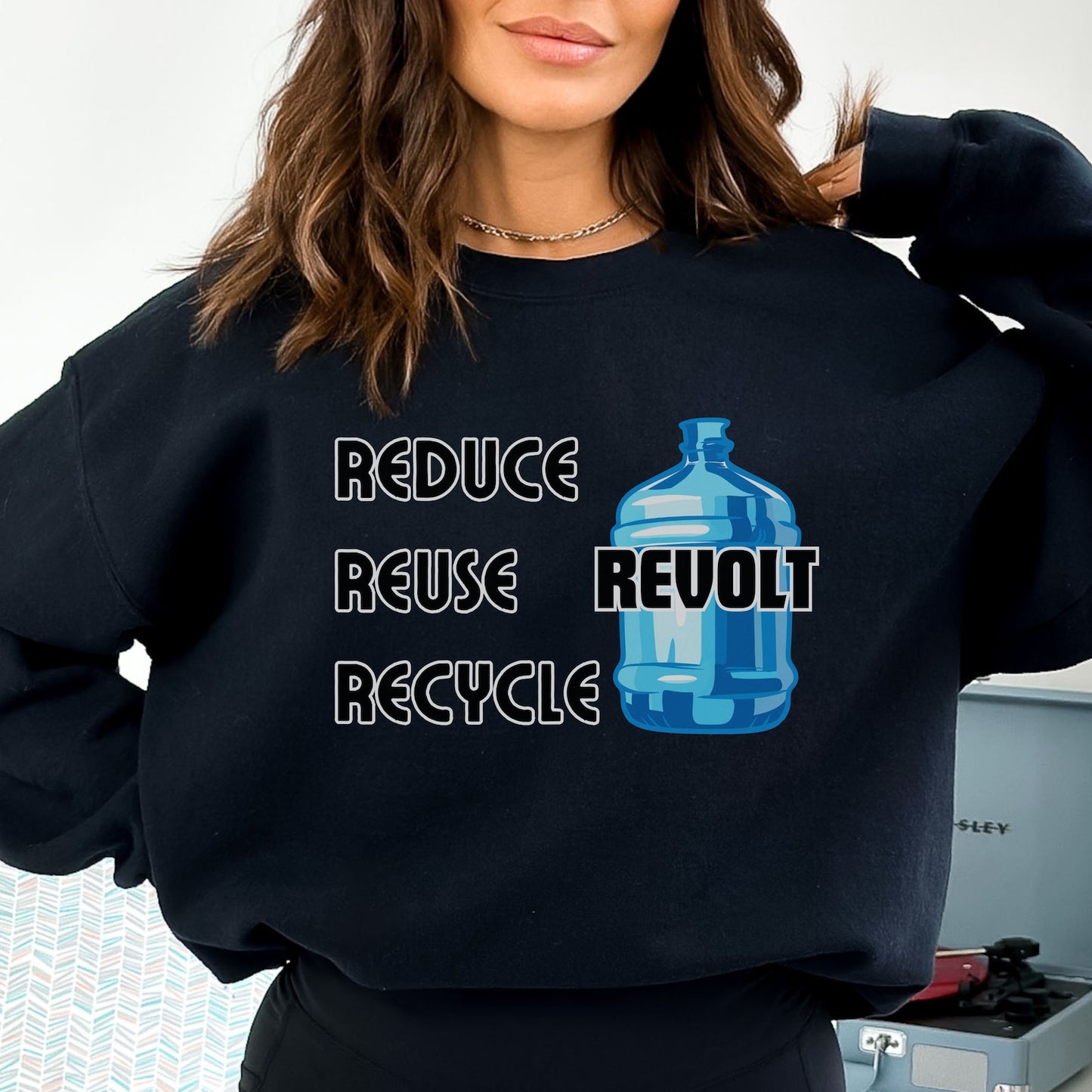 Reduce Reuse Revolt Sweatshirt Water Jug of Justice Shirt Protest Sweatshirt Freedom Bonks of Justice Bonk the Police Sweater Fight Fascism