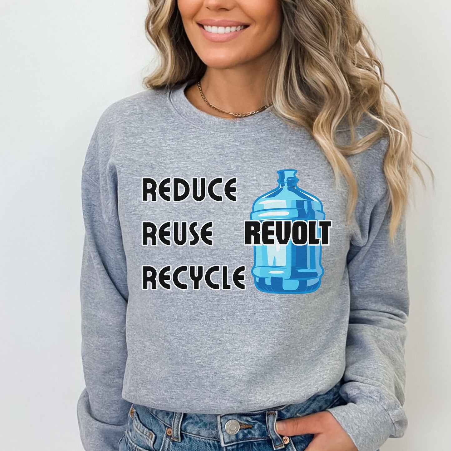 Reduce Reuse Revolt Sweatshirt Water Jug of Justice Shirt Protest Sweatshirt Freedom Bonks of Justice Bonk the Police Sweater Fight Fascism