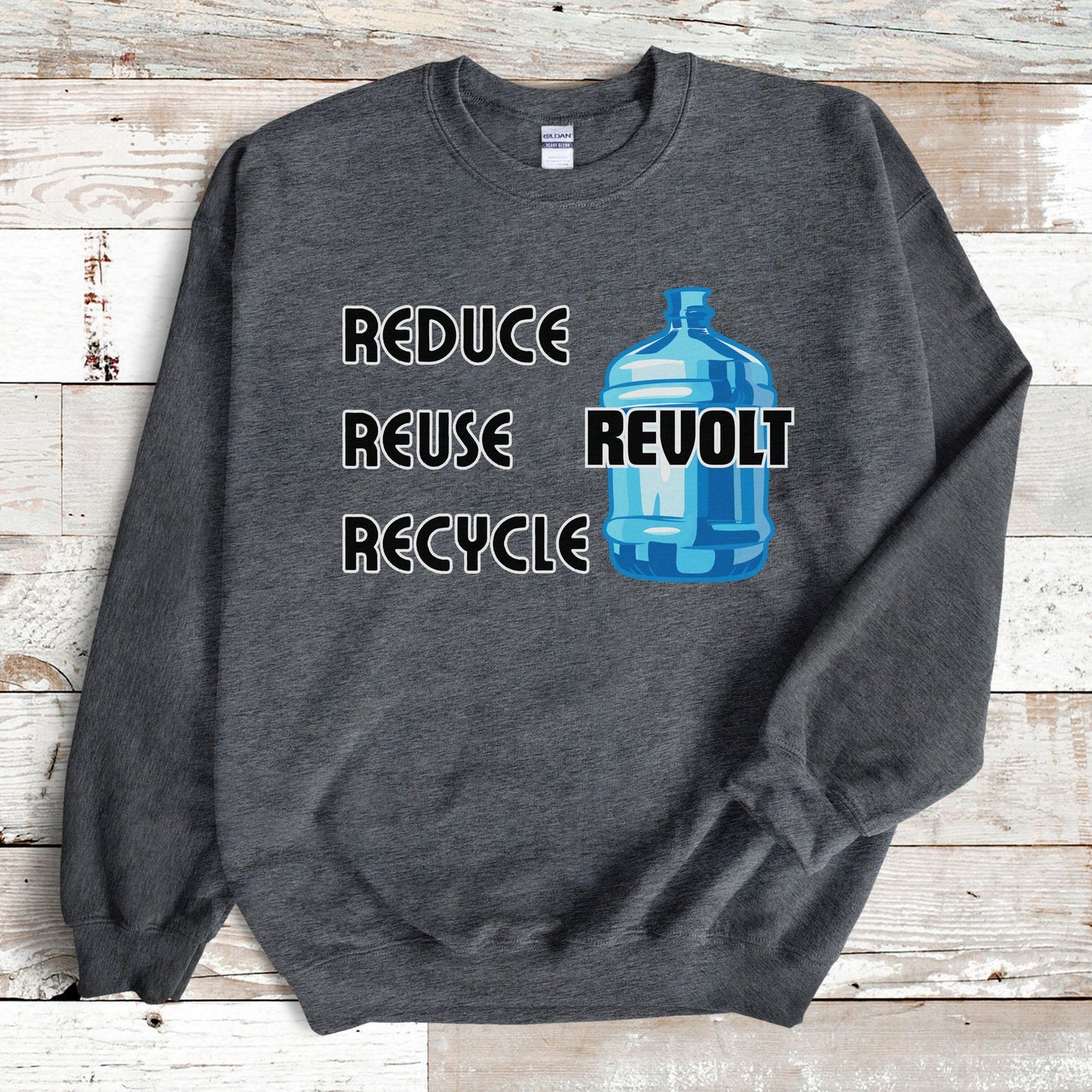 Reduce Reuse Revolt Sweatshirt Water Jug of Justice Shirt Protest Sweatshirt Freedom Bonks of Justice Bonk the Police Sweater Fight Fascism