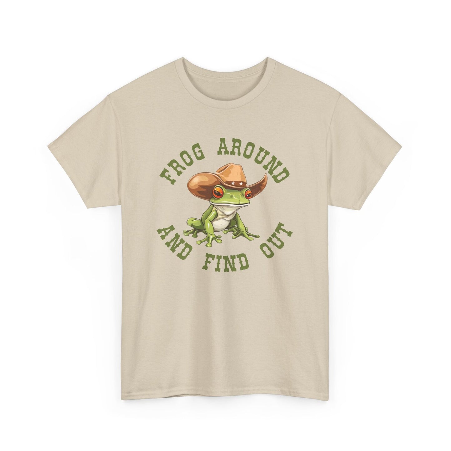 Cowboy Frog Around and Find Out Shirt Weirdcore Shirt Funny T Shirt Weird Shirts Frog Tee You Just Yee'd Your Last Haw Cool Graphic T-Shirt