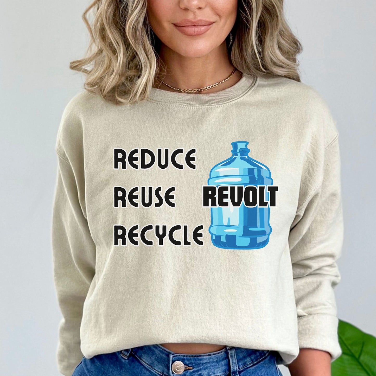 Reduce Reuse Revolt Sweatshirt Water Jug of Justice Shirt Protest Sweatshirt Freedom Bonks of Justice Bonk the Police Sweater Fight Fascism