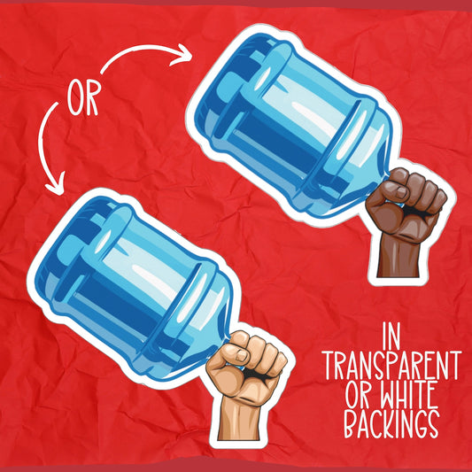 Water Jug Sticker Bonks of Justice Social Activism Sticker Jug of Justice Sticker Sticker Protest Sticker This Machine Bonks Fascists Trending