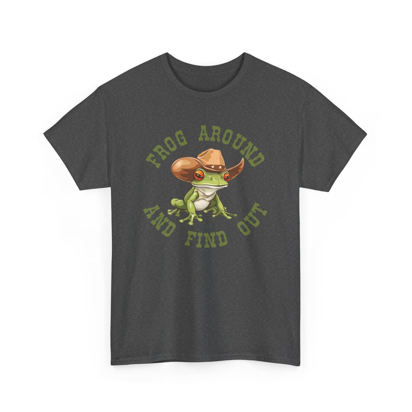 Cowboy Frog Around and Find Out Shirt Weirdcore Shirt Funny T Shirt Weird Shirts Frog Tee You Just Yee'd Your Last Haw Cool Graphic T-Shirt